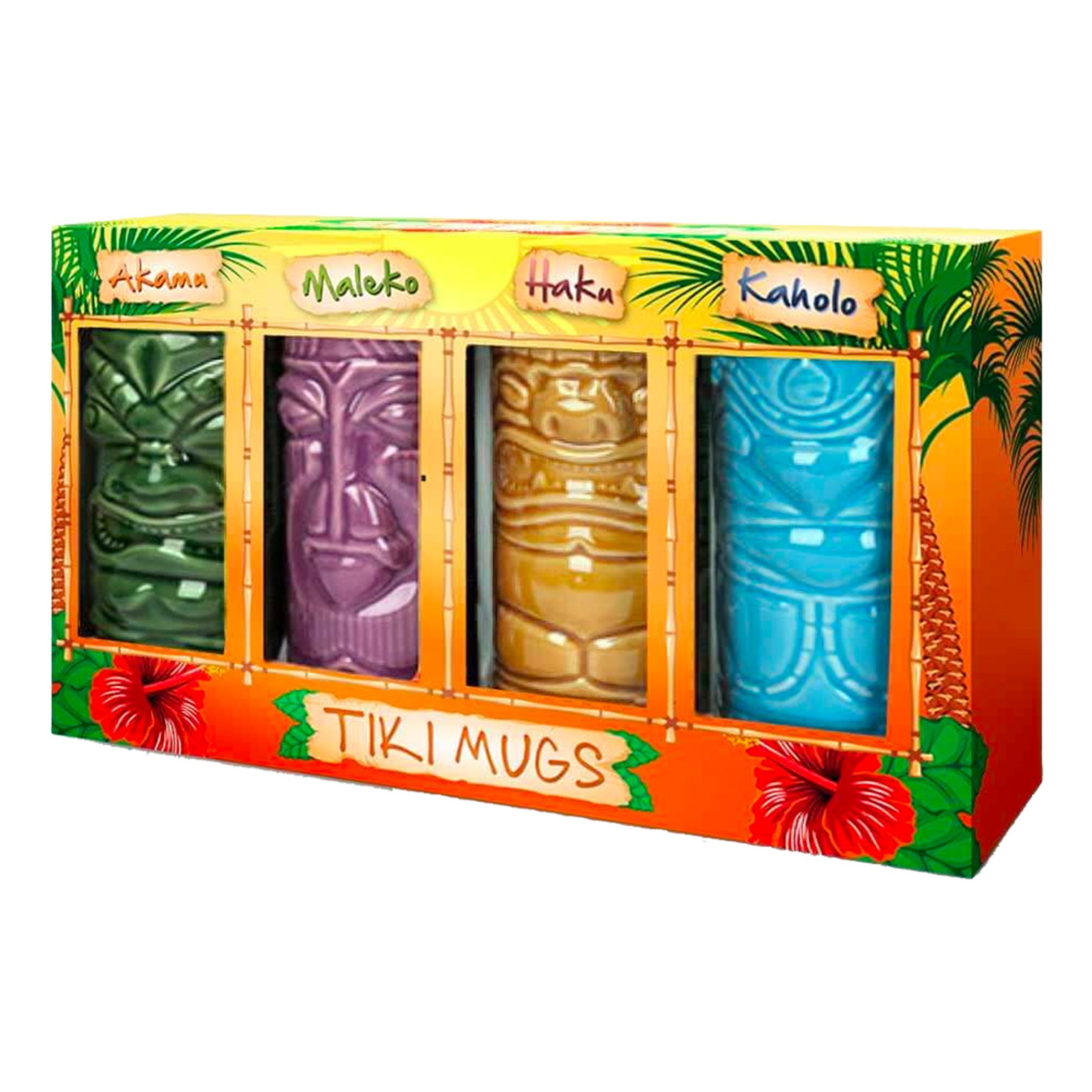 Tiki Mugg Set – 4-pack