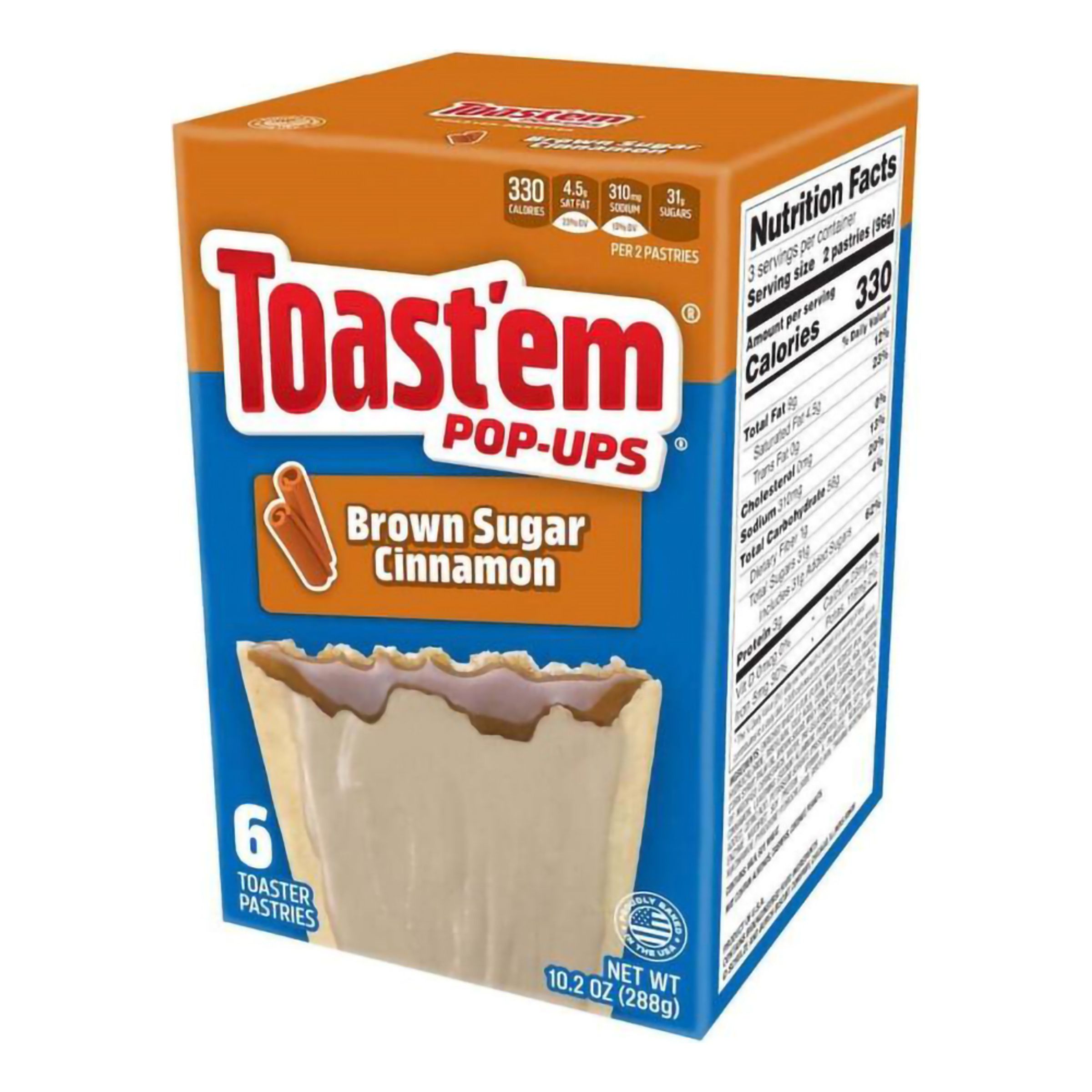 Toastem Frosted Brown Sugar Cinnamon - 288 g | Hem - Godis & Läsk - Godis - Amerikanskt Godis | Maskeradspecialisten