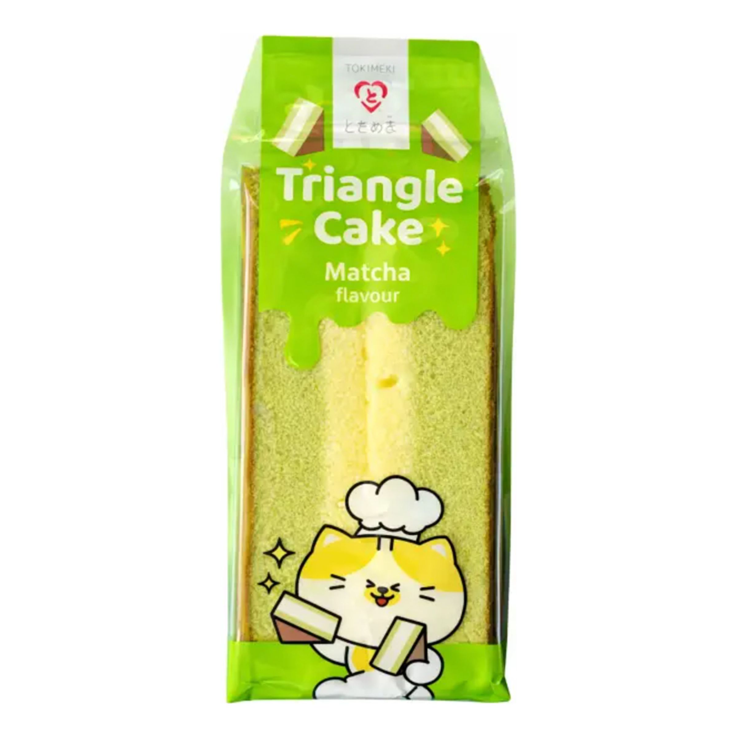 Tokimeki Triangle Sponge Cake Matcha Flavour - 90 g | Hem - Godis & Läsk - Skafferi - Kex & Kakor | Maskeradspecialisten