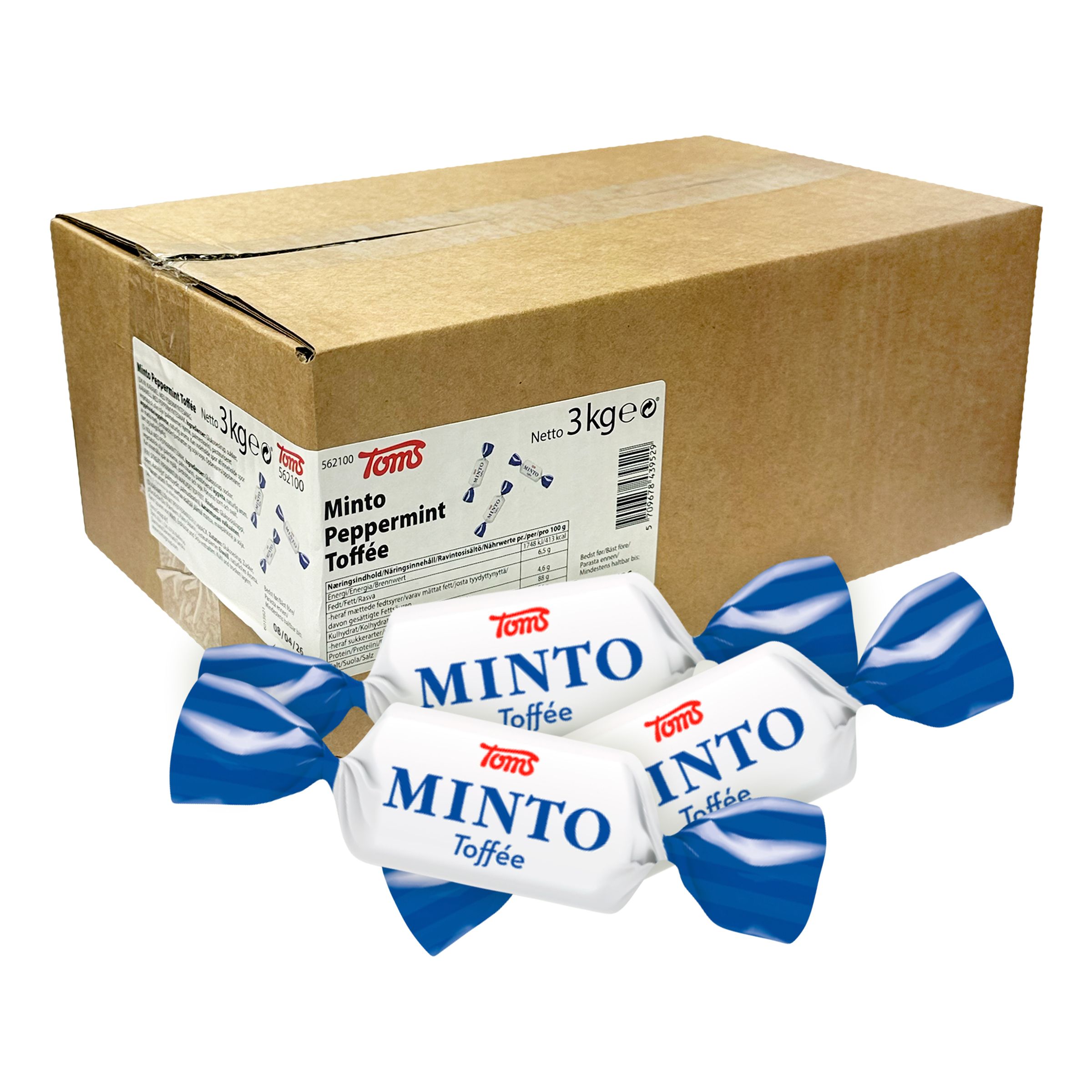 Toms Minto Peppermint Toffée Storpack - 3 kg | Hem - Godis & Läsk - Godis - Retrogodis | Pryloteket
