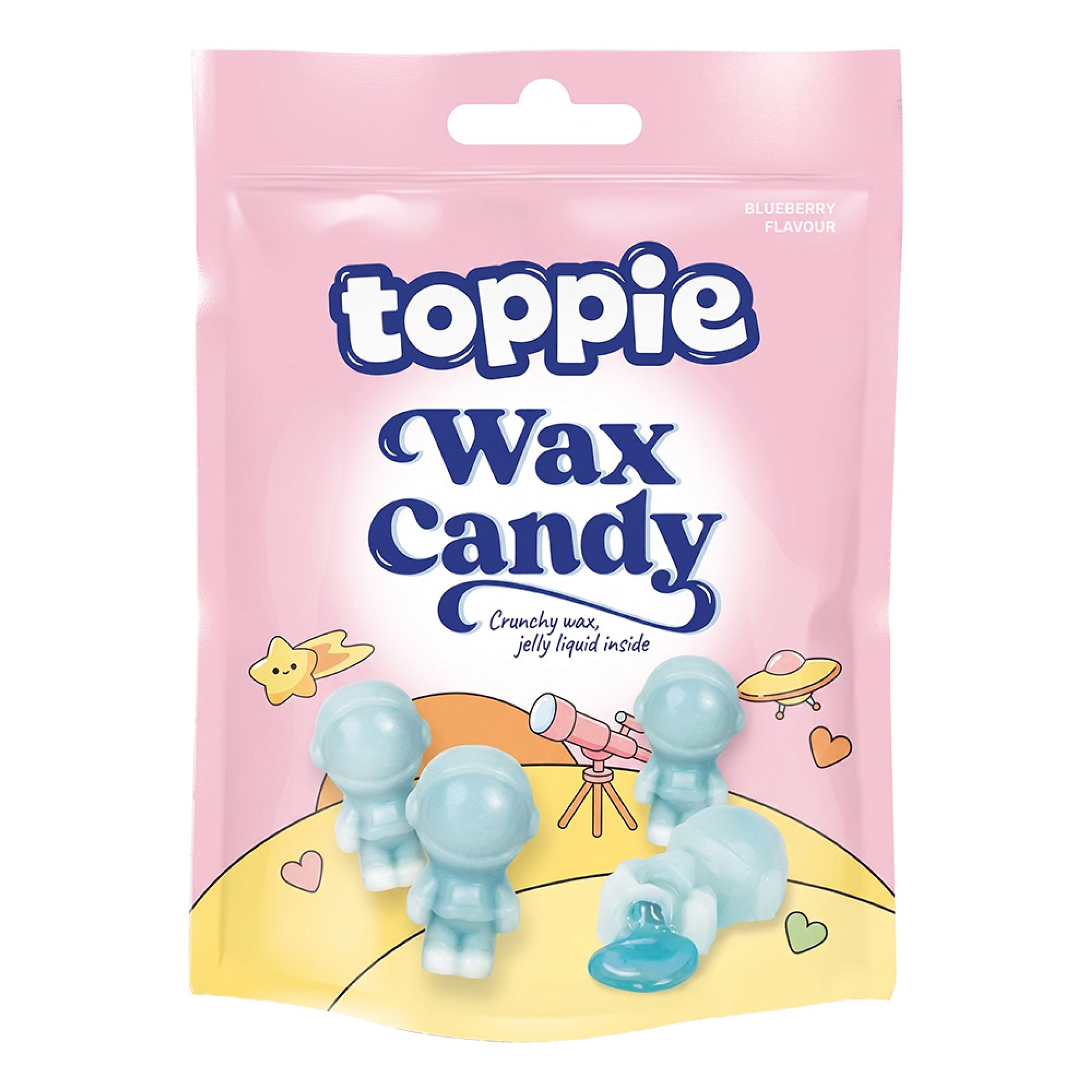 Toppie Wax Candy Astronaut Blåbær - 40 g