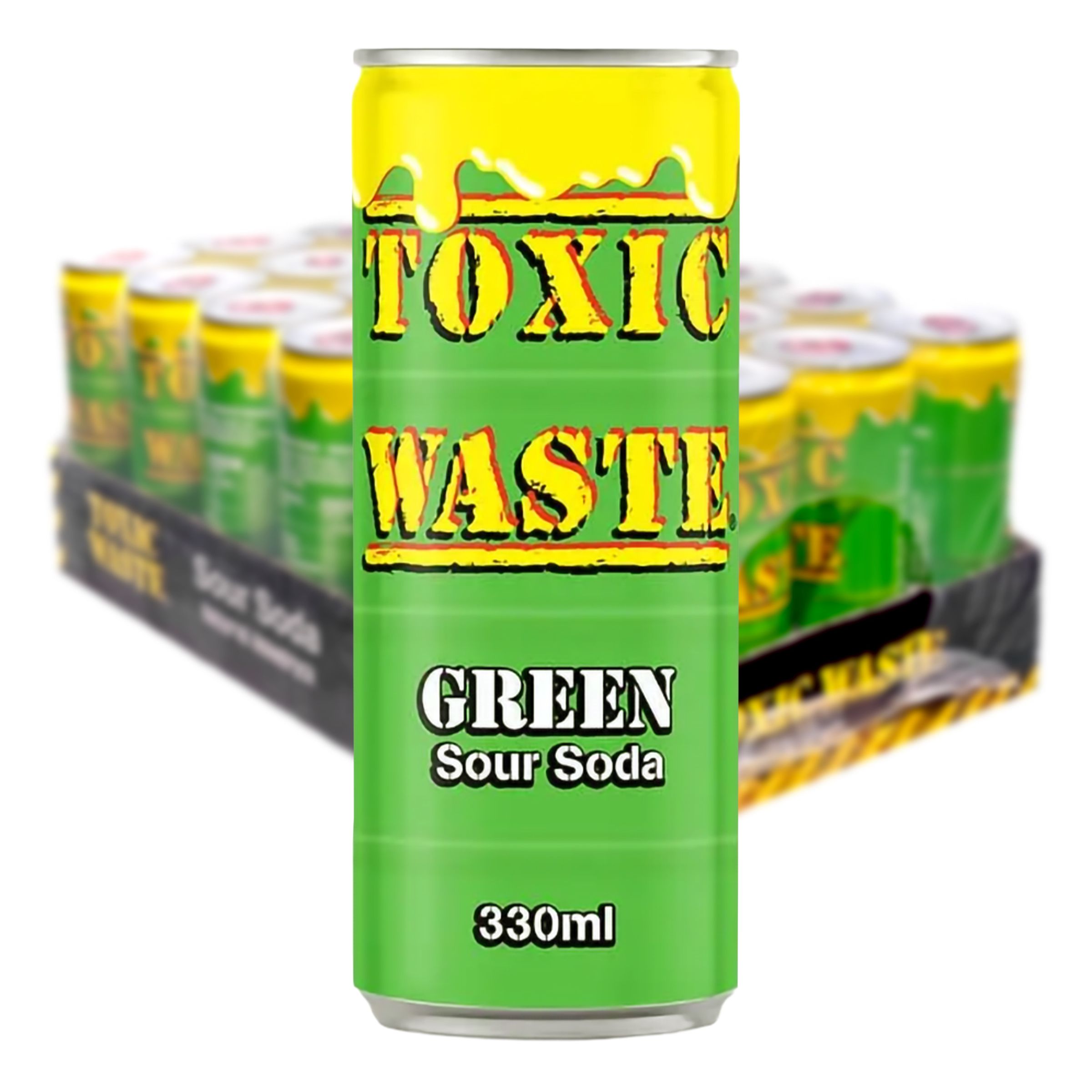 Toxic Waste Soda Green Storpack - 24 x 33 cl | Hem - Godis & Läsk - Dryck - Läsk | Maskeradspecialisten