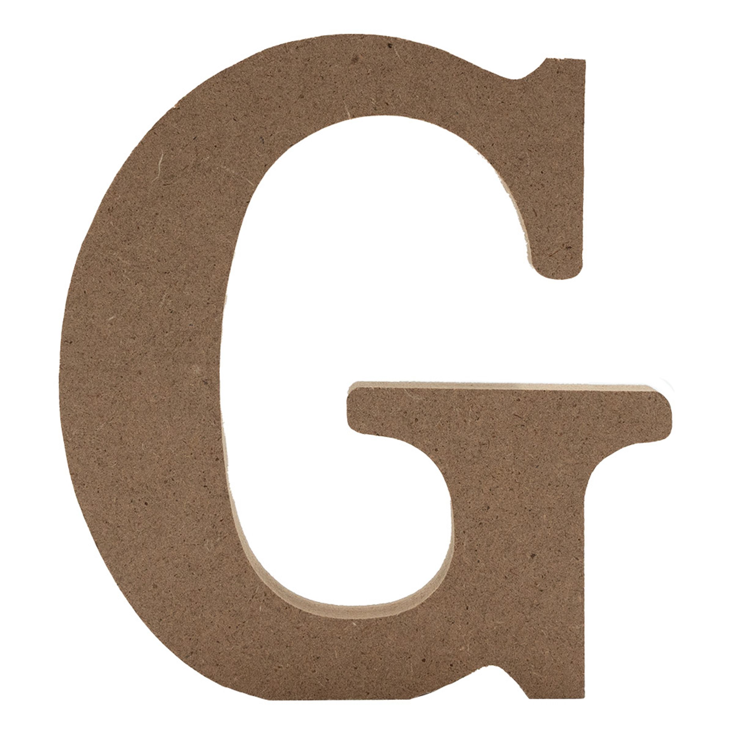 Træbogstaver - Bogstav G