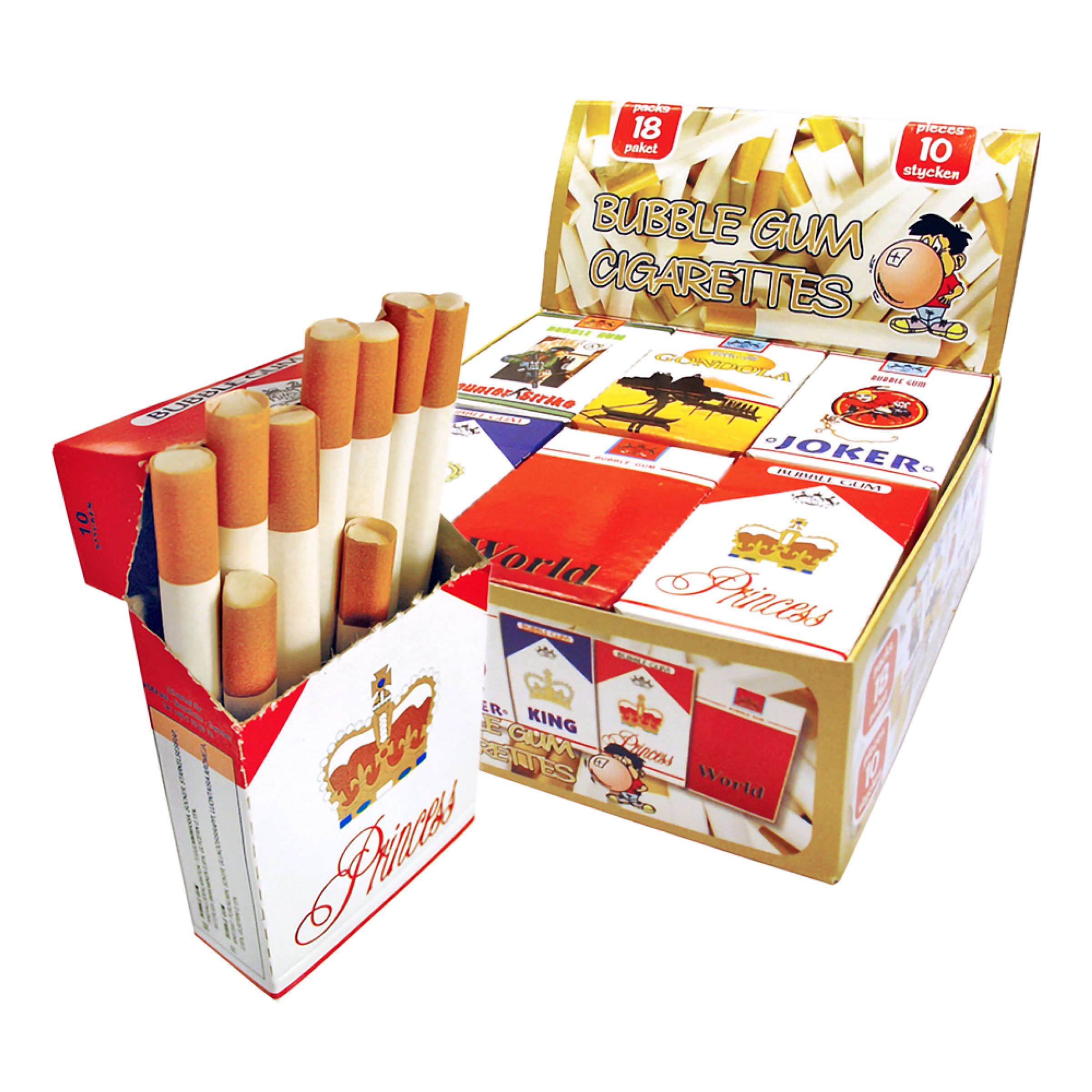 Tyggegummi Cigaretter Storpak - 18 x 36 g