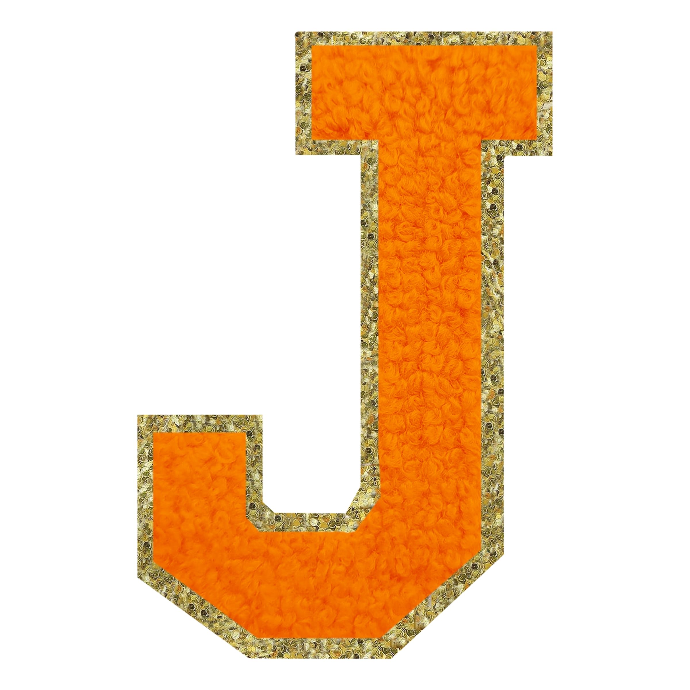 Stofmærke Bogstav Orange - Bogstav J