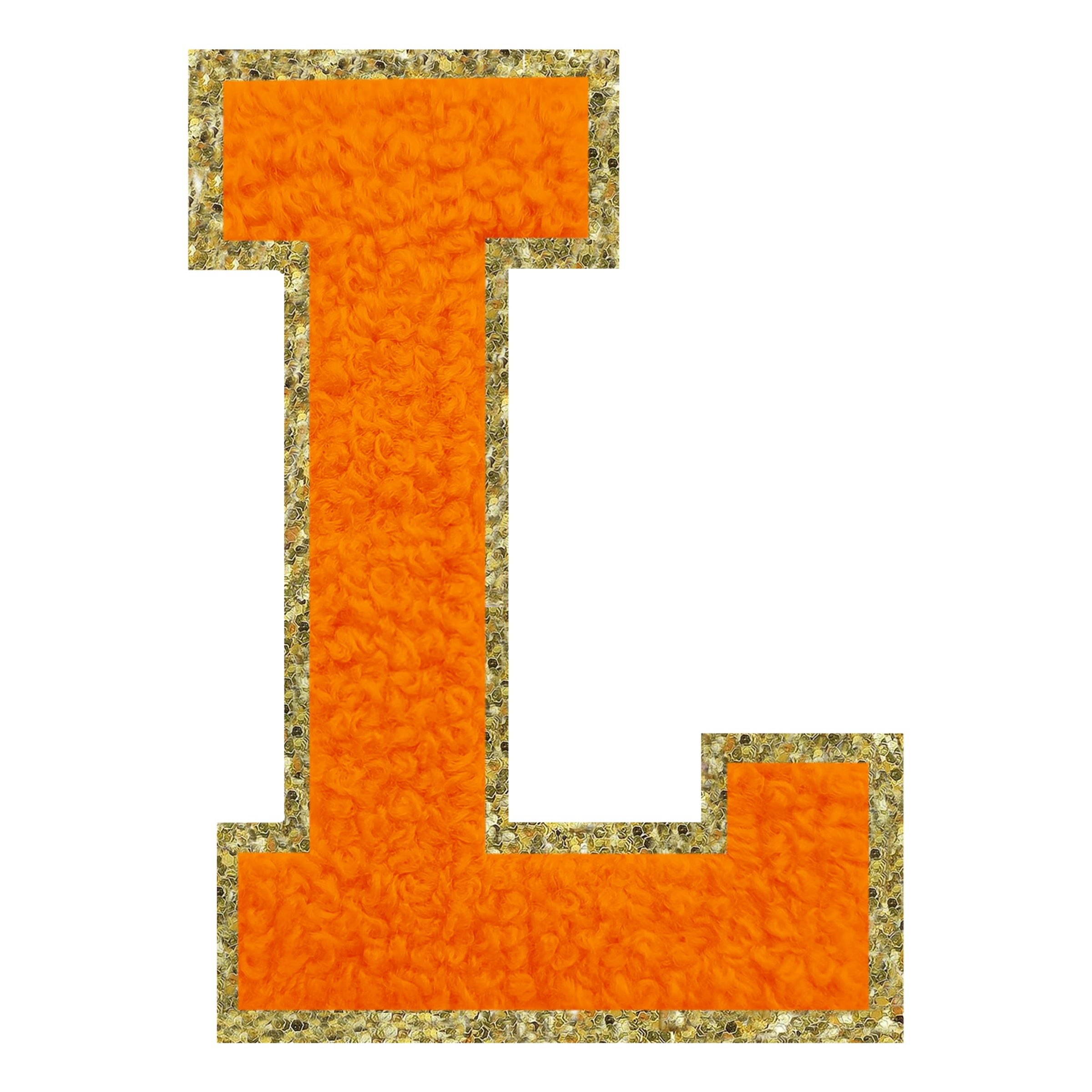 Stofmærke Bogstav Orange - Bogstav L
