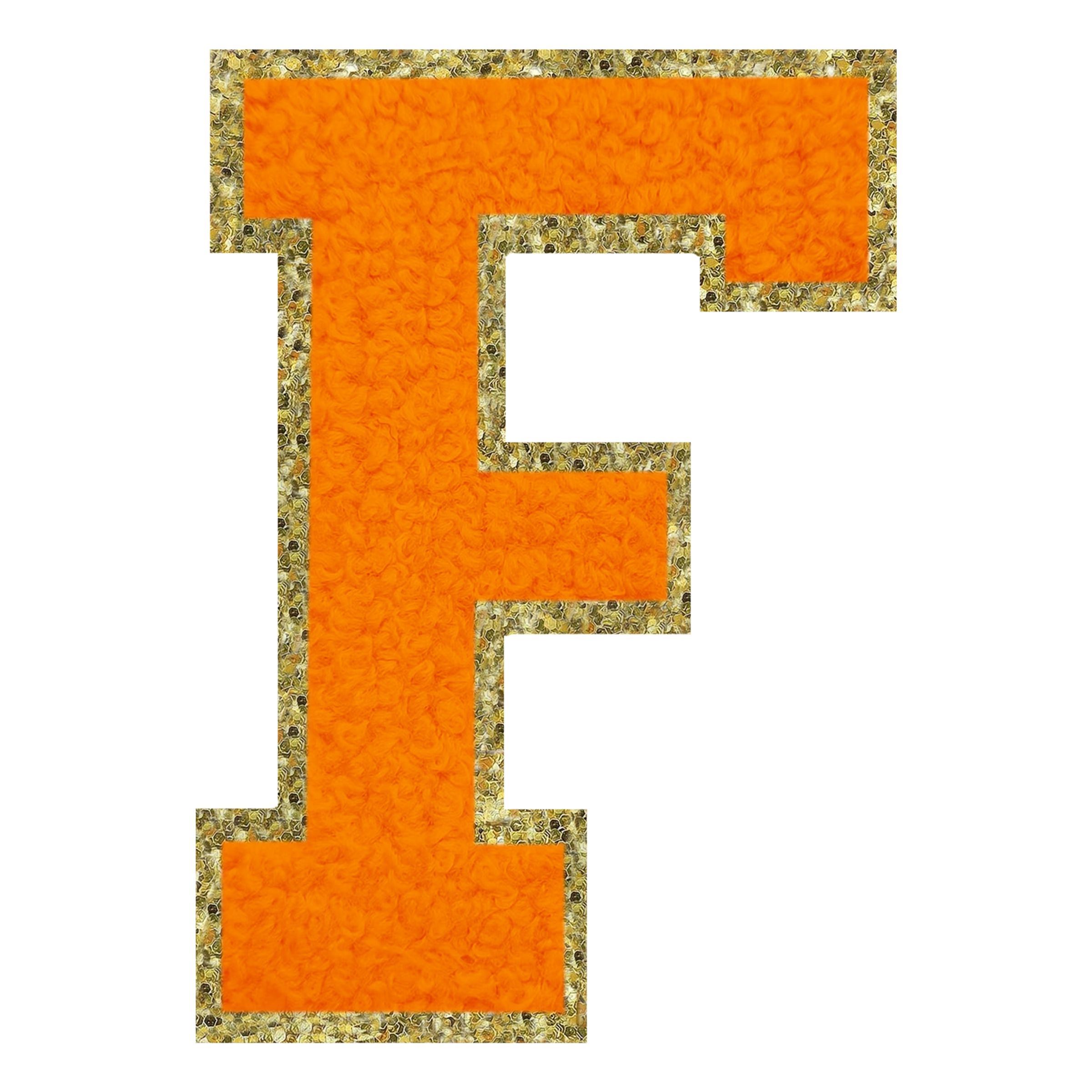Stofmærke Bogstav Orange - Bogstav F
