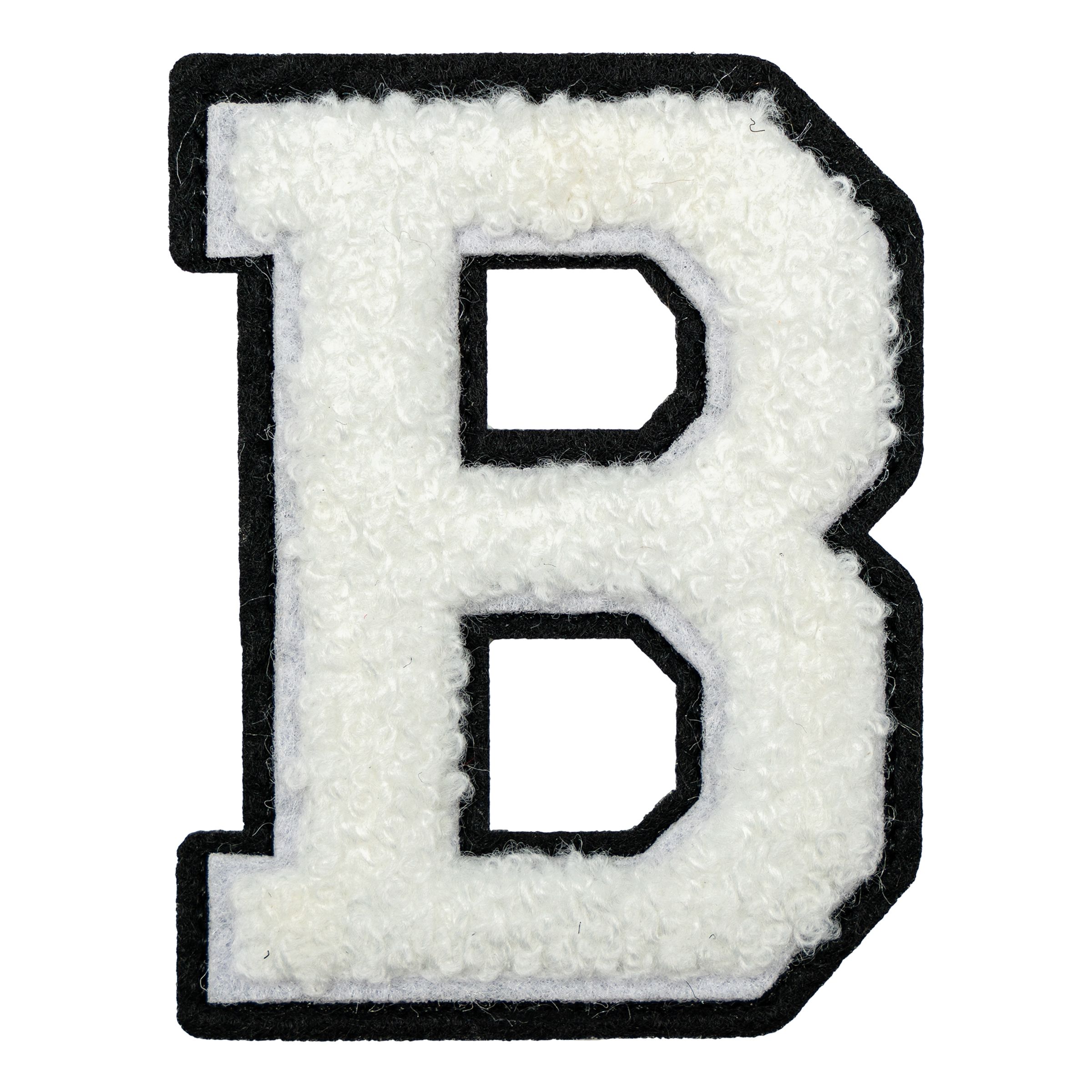 Stofmærke Bogstaver Hvid - Bogstav B