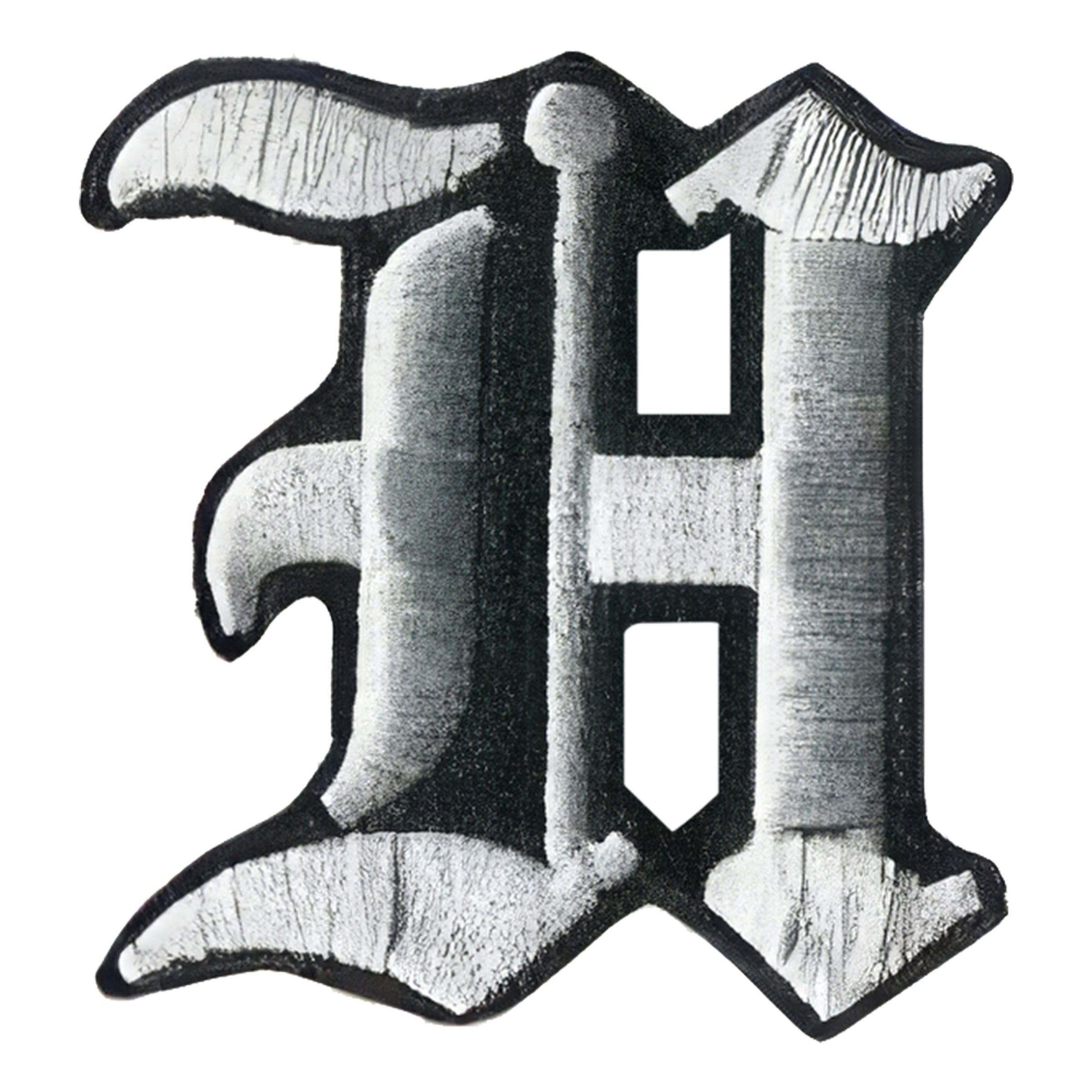 Stofmærke Bogstaver Old Style - Bogstav H