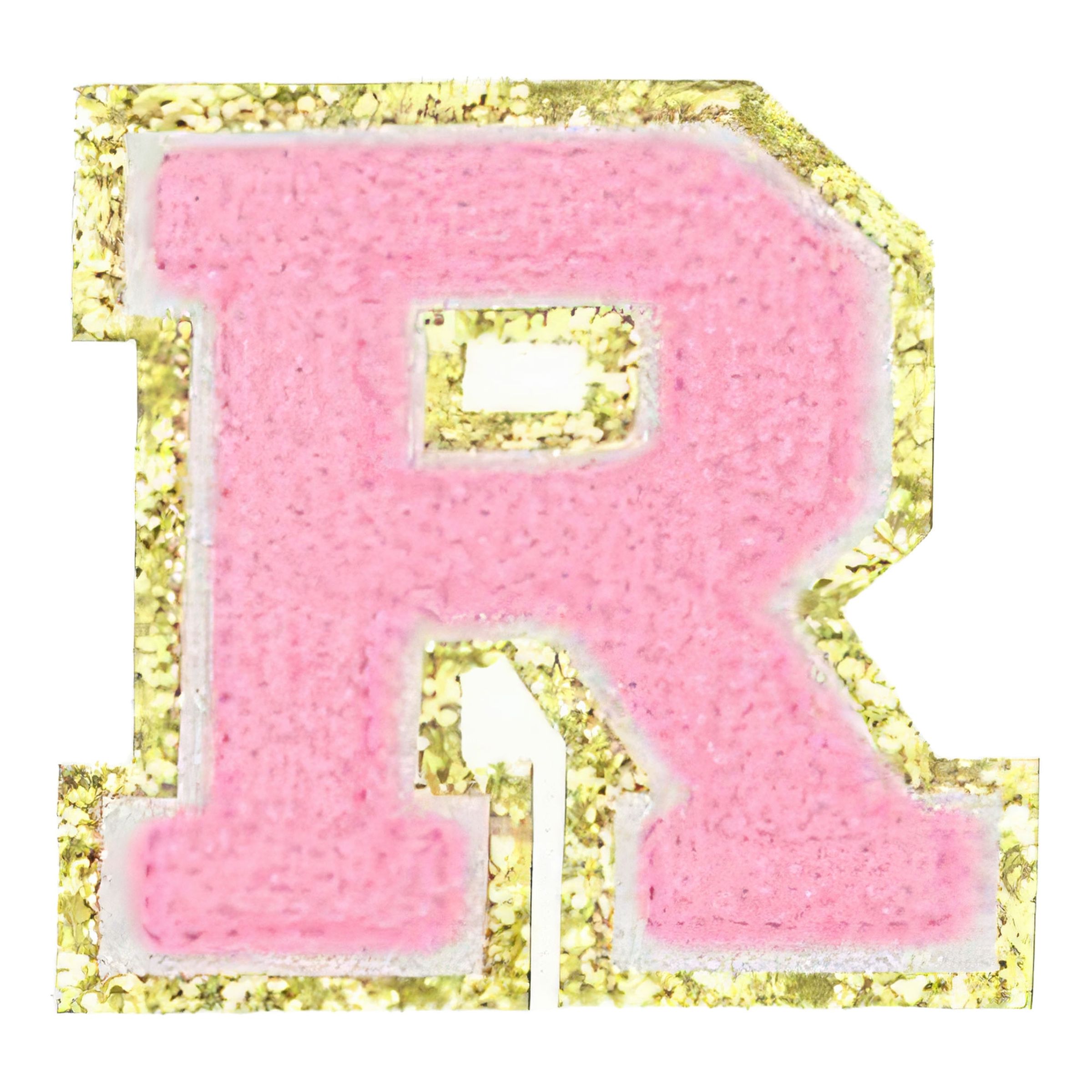 Tygmärke Bokstäver Rosa - Bokstav R | Hem - Teman - Färger - Rosa | Pryloteket