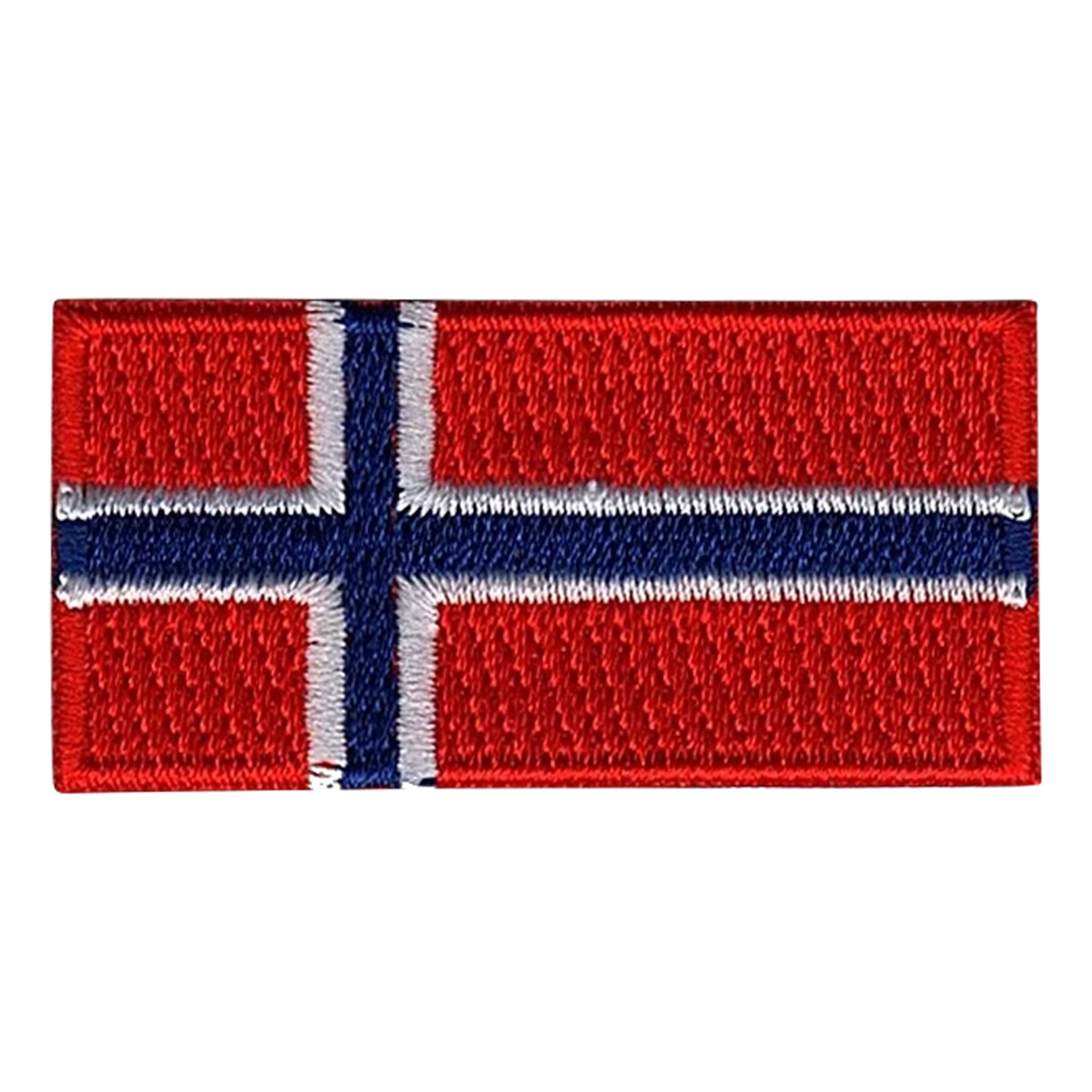 Stofmærke Norske Flag - Lille
