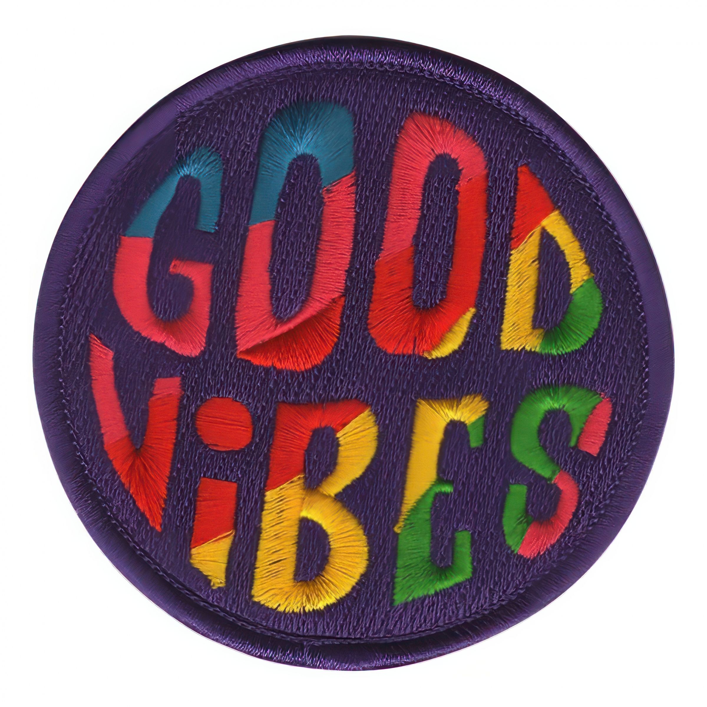 Tygmärke Good Vibes | Hem - Roliga Prylar - Accessoarer - Tygmärken | Pryloteket