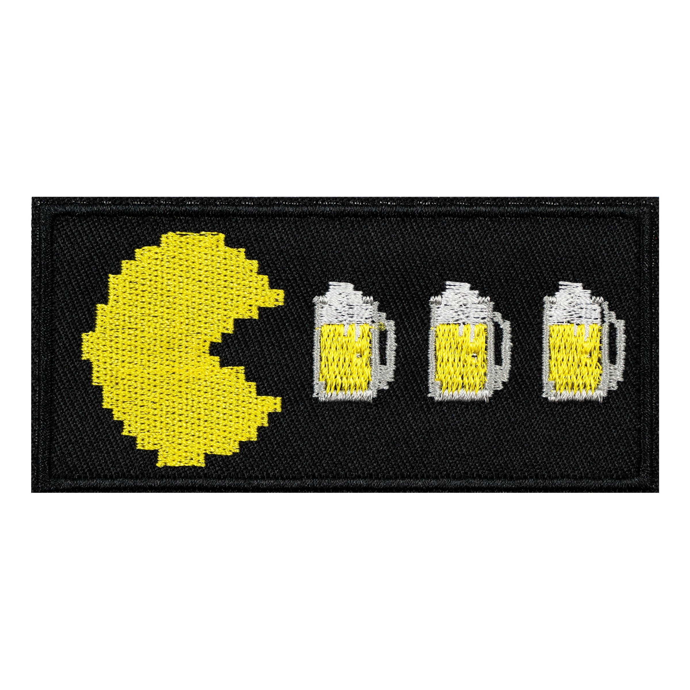Stofmærke Pac-Man Drinking Beer