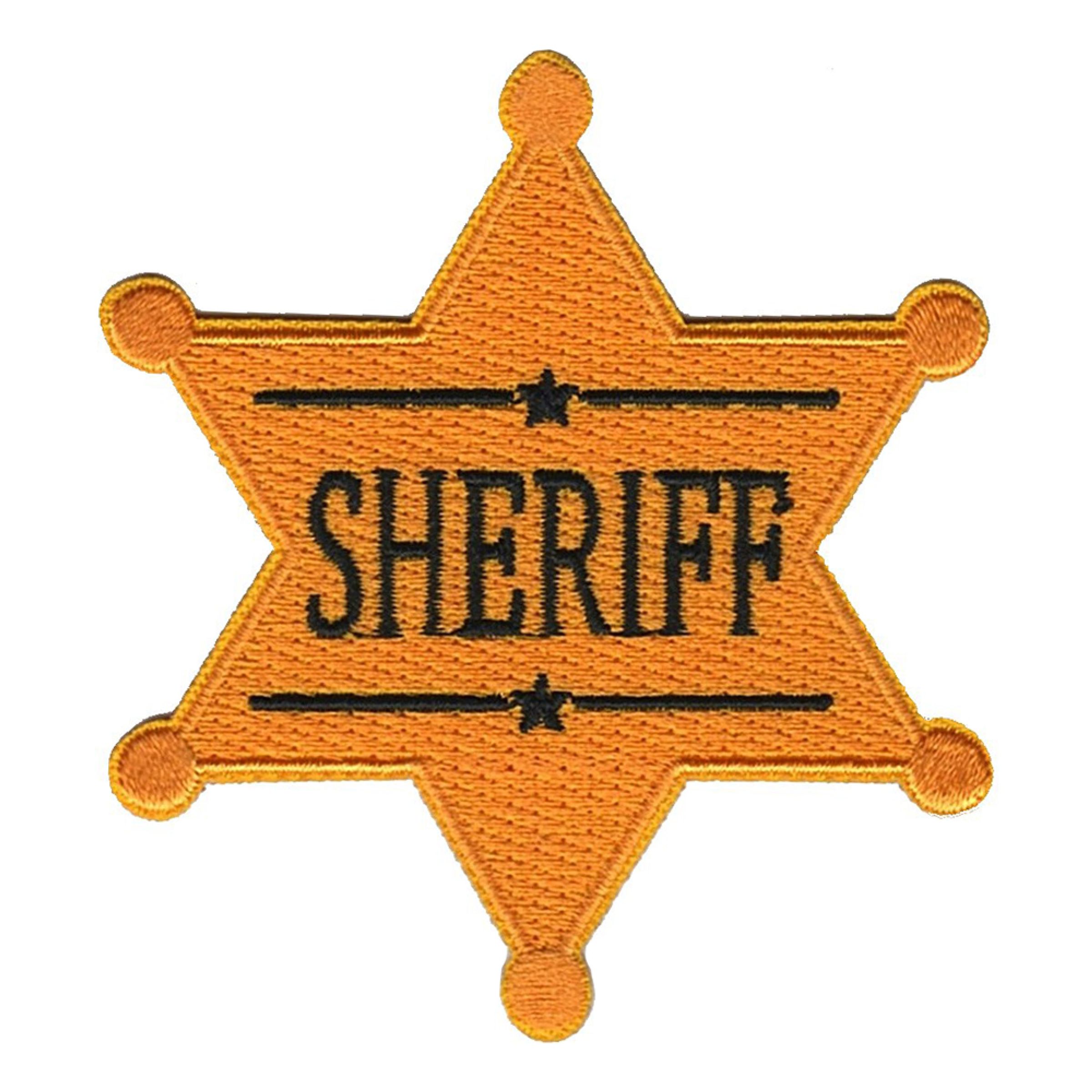 Tygmärke Sheriff-Stjärna | Hem - Roliga Prylar - Accessoarer - Tygmärken | Pryloteket