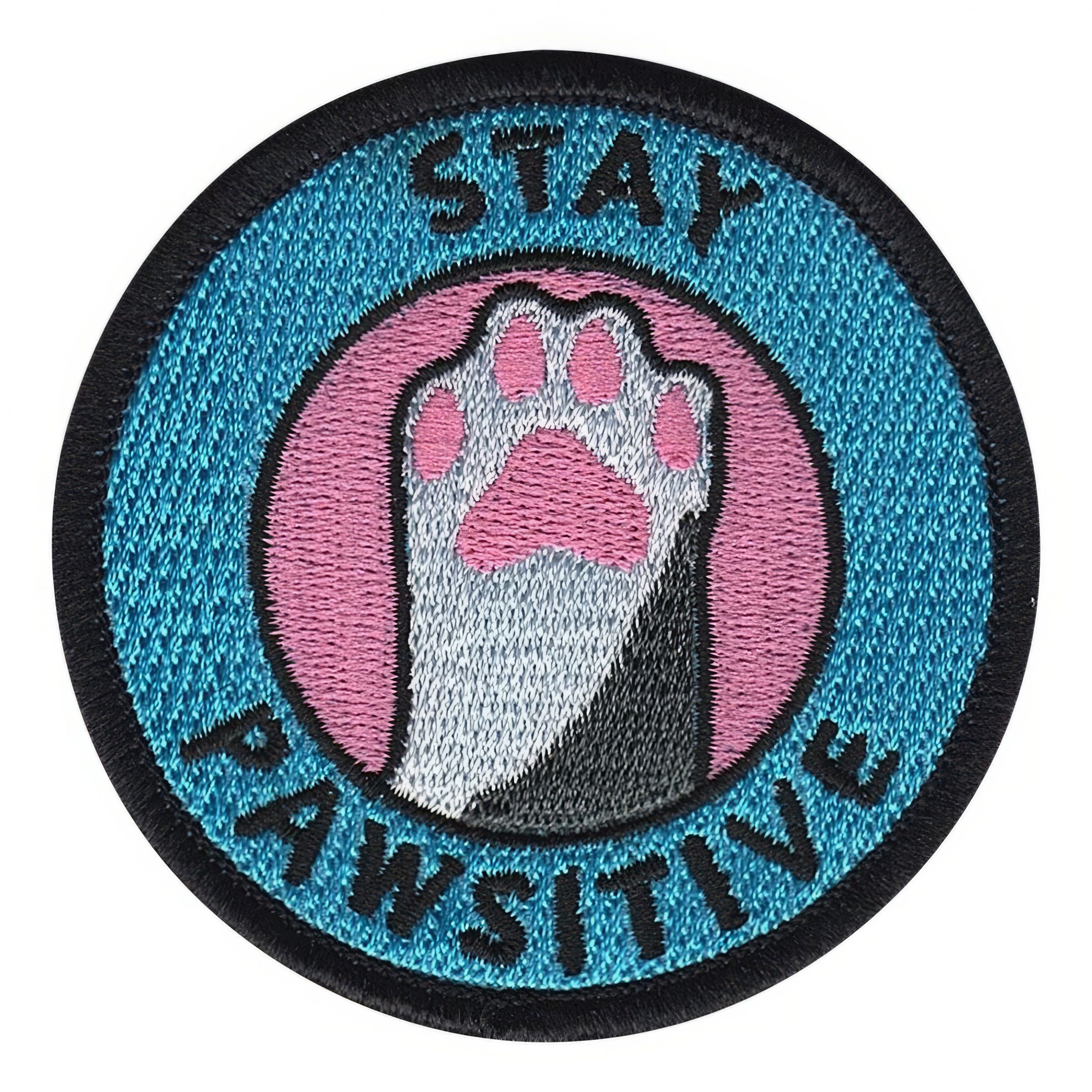 Stofmærke Stay Pawsitive