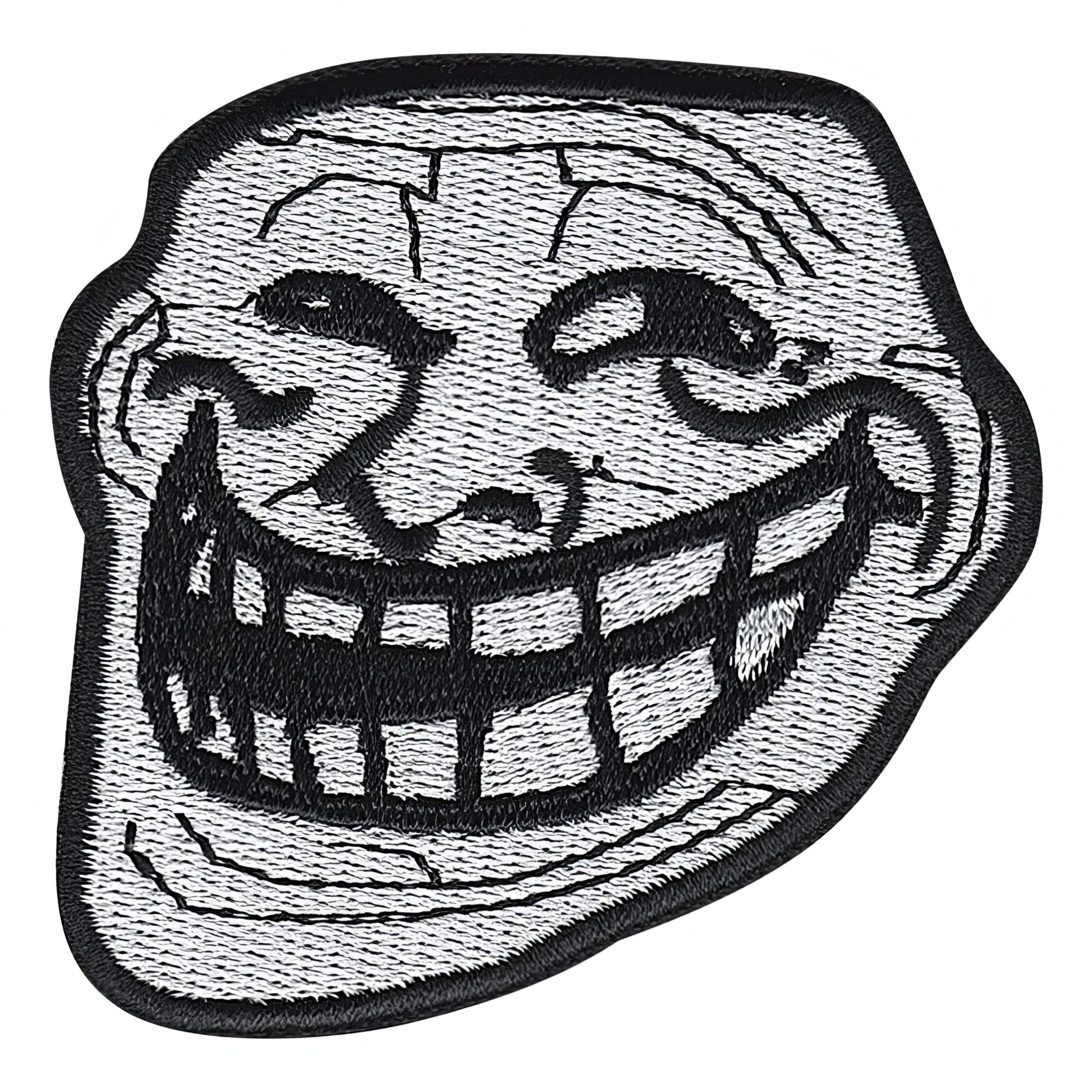 Tygmärke Trollface | Hem - Roliga Prylar - Accessoarer - Tygmärken | Pryloteket