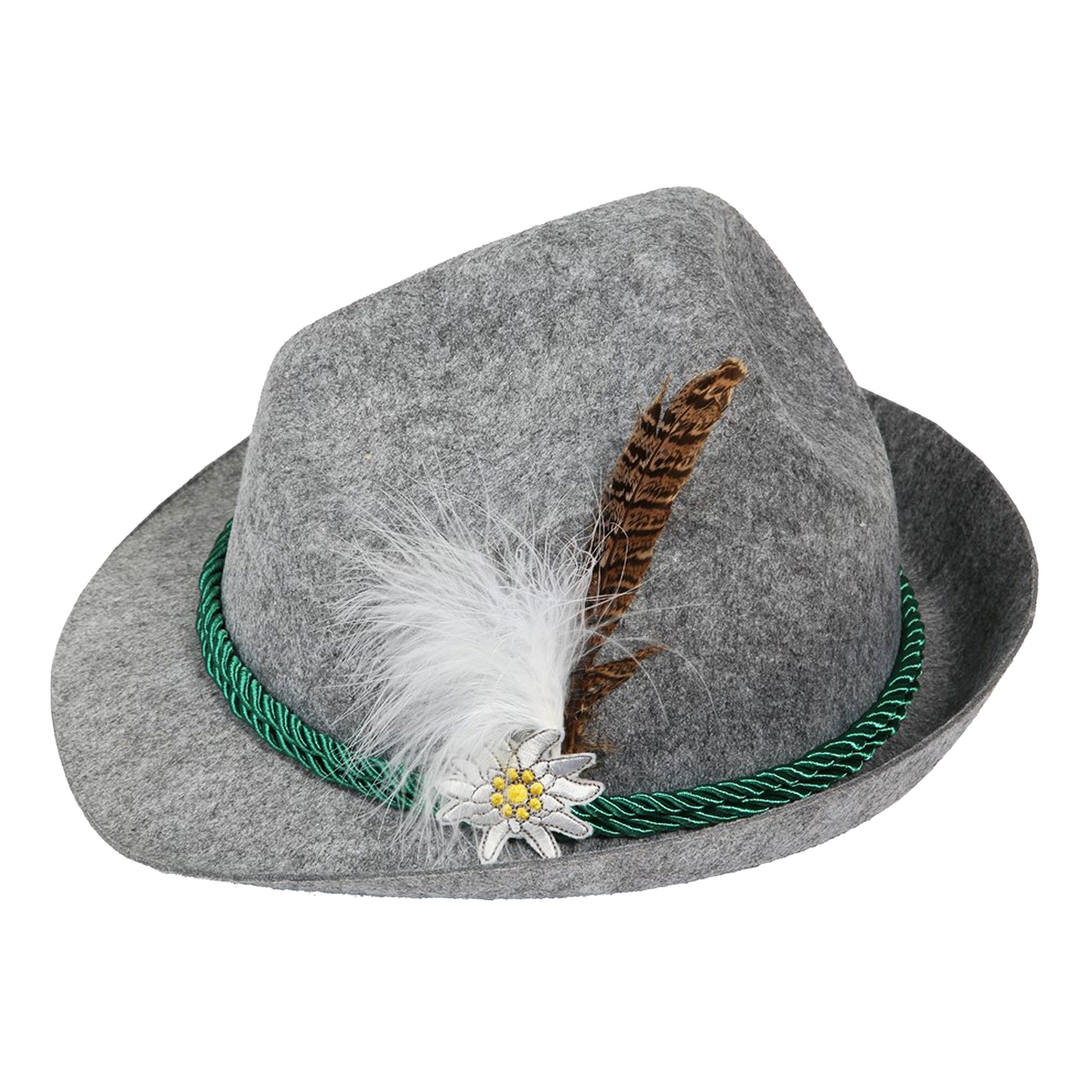 Tyrolerhat Oktoberfest Deluxe Grå