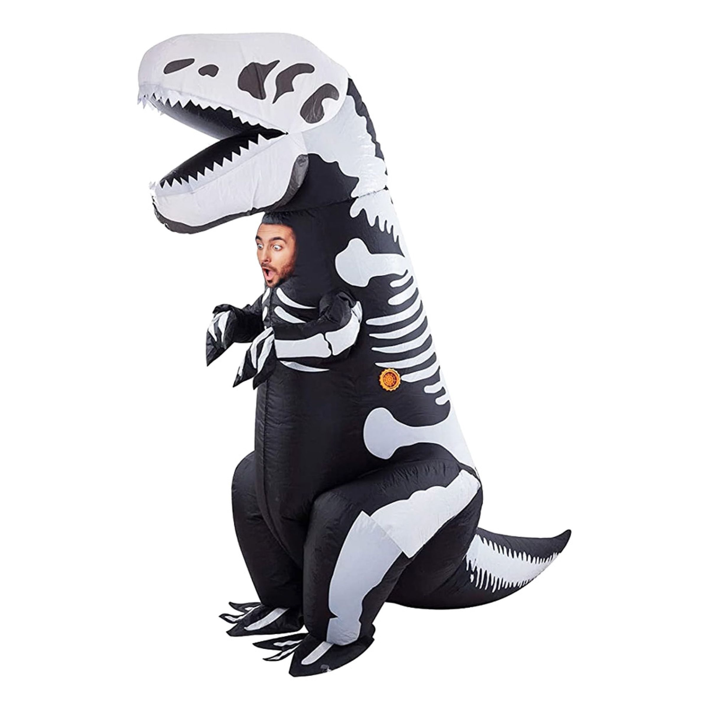 Uppblåsbar T-Rex Skelett Maskeraddräkt - One size | Hem - Maskerad - Maskeraddräkter - Damdräkter | Maskeradspecialisten