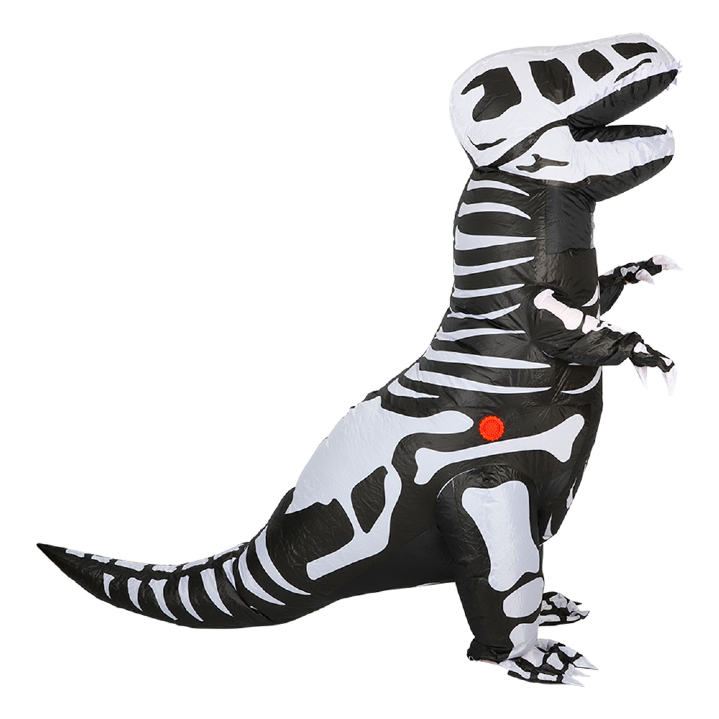 Oppblåsbar T-Rex Skjelett Kostyme - One size