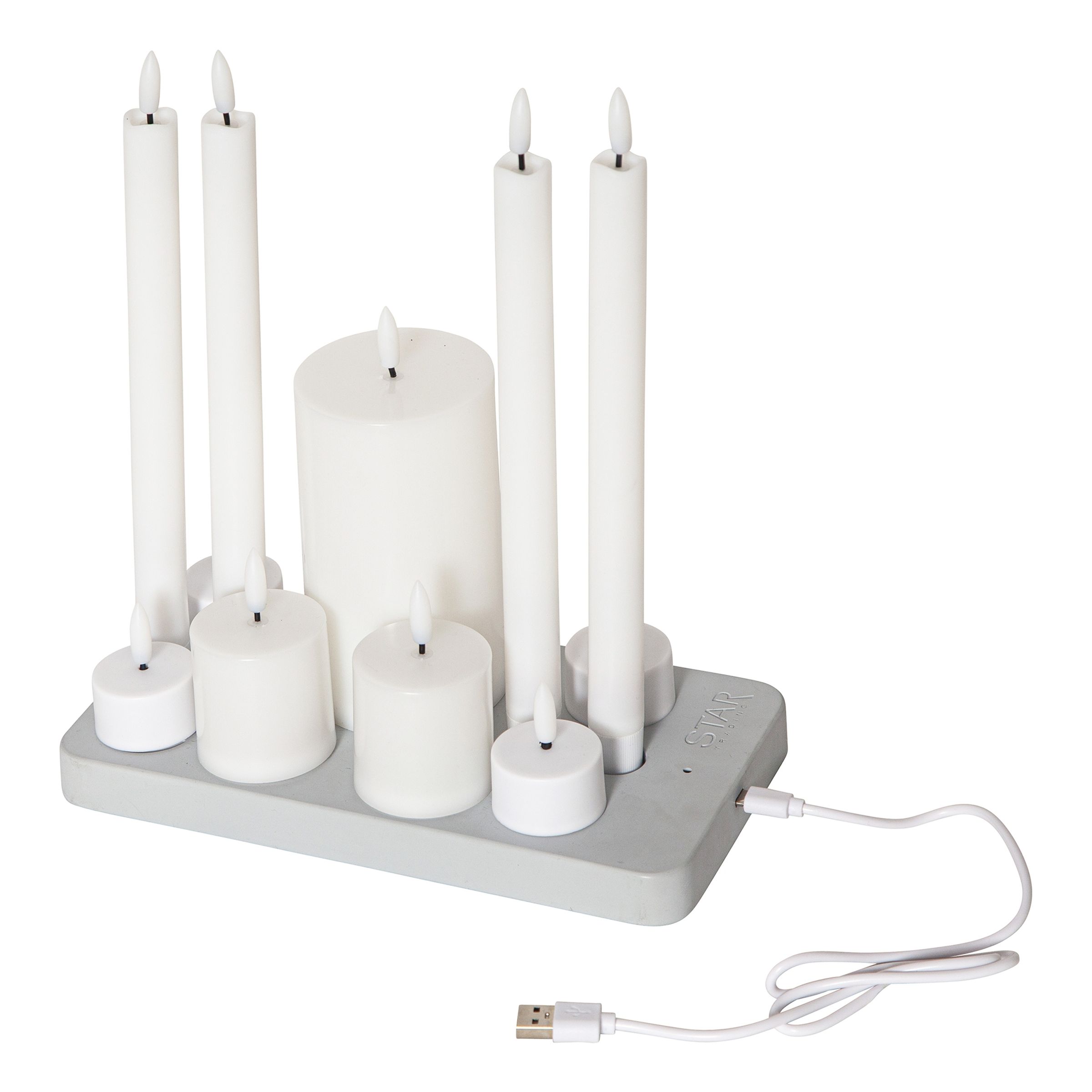 Genopladeligt LED Lyssæt - 11-pak