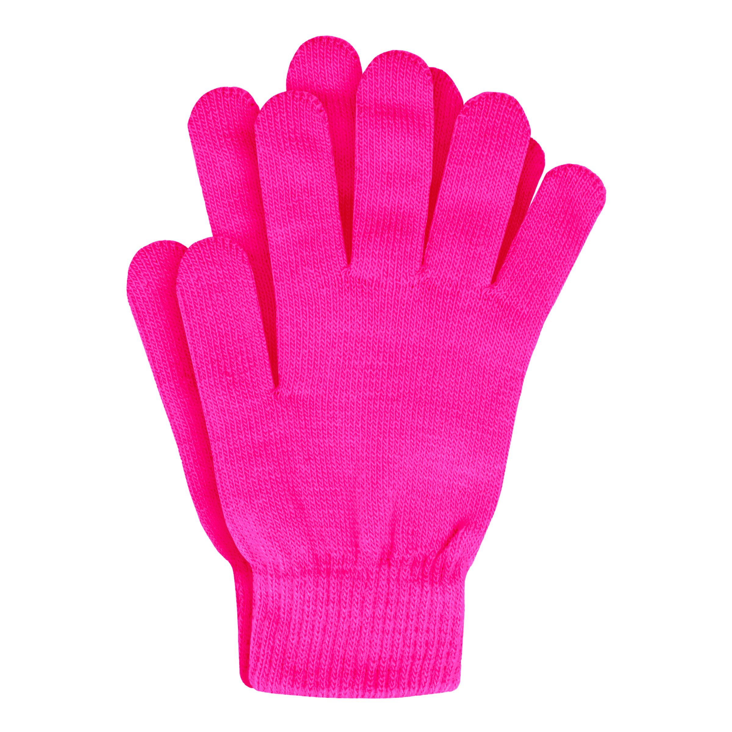 UV Neon Fingerhandskar - Rosa | Hem - Maskerad - Tillbehör - Handskar | Maskeradspecialisten