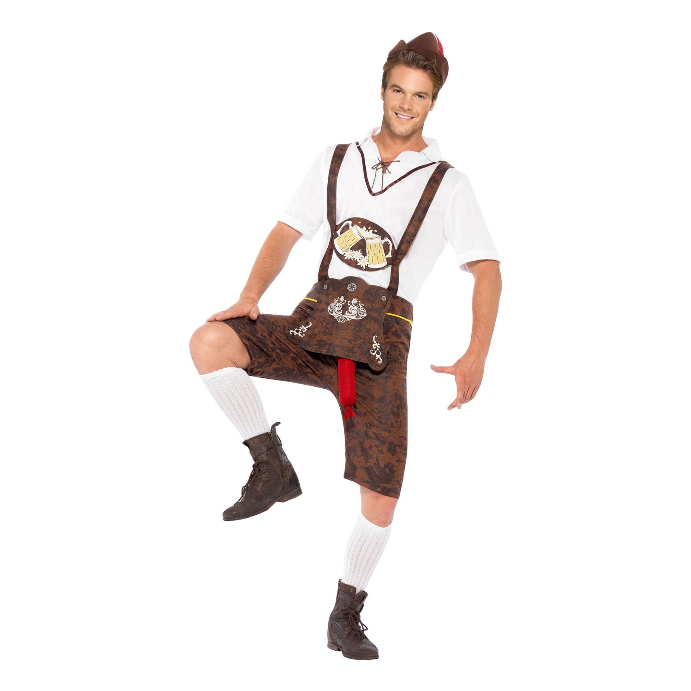 Veludstyret Oktoberfestkostume - Medium