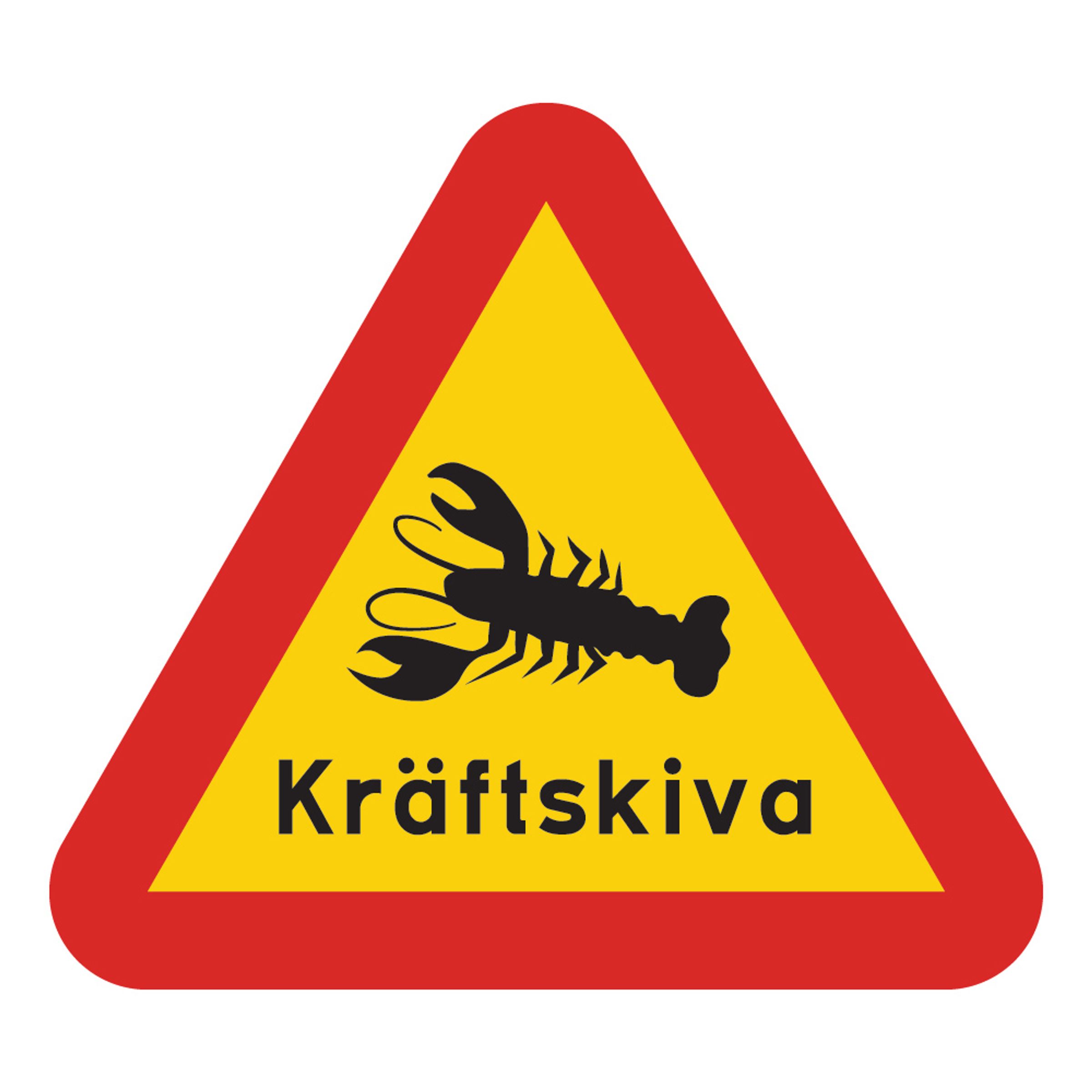 Varningsskylt Kräftskiva | Hem - Roliga Prylar - Hem & Hushåll - Skyltar & Dekaler | Pryloteket