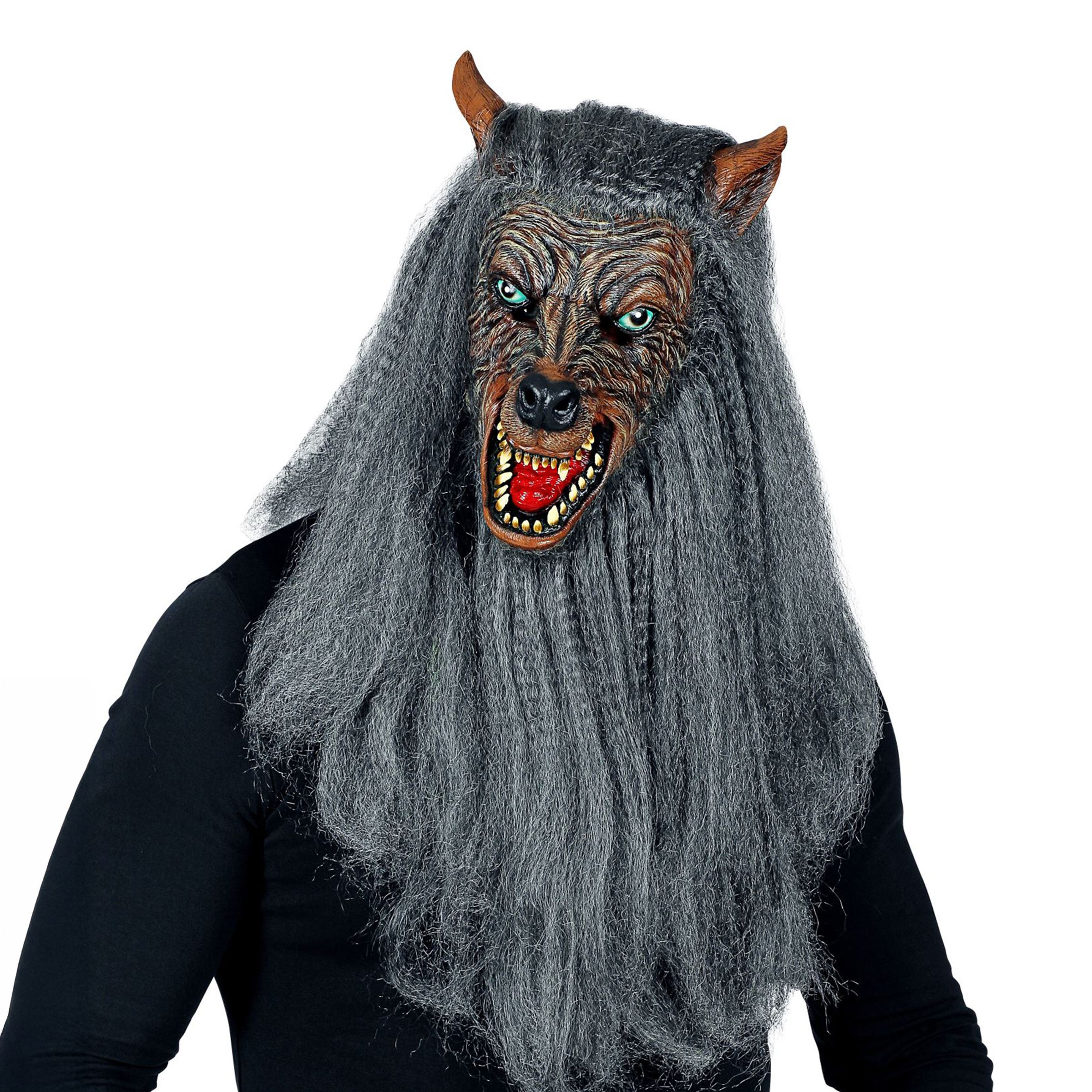 Varulv med Skägg Mask - One size