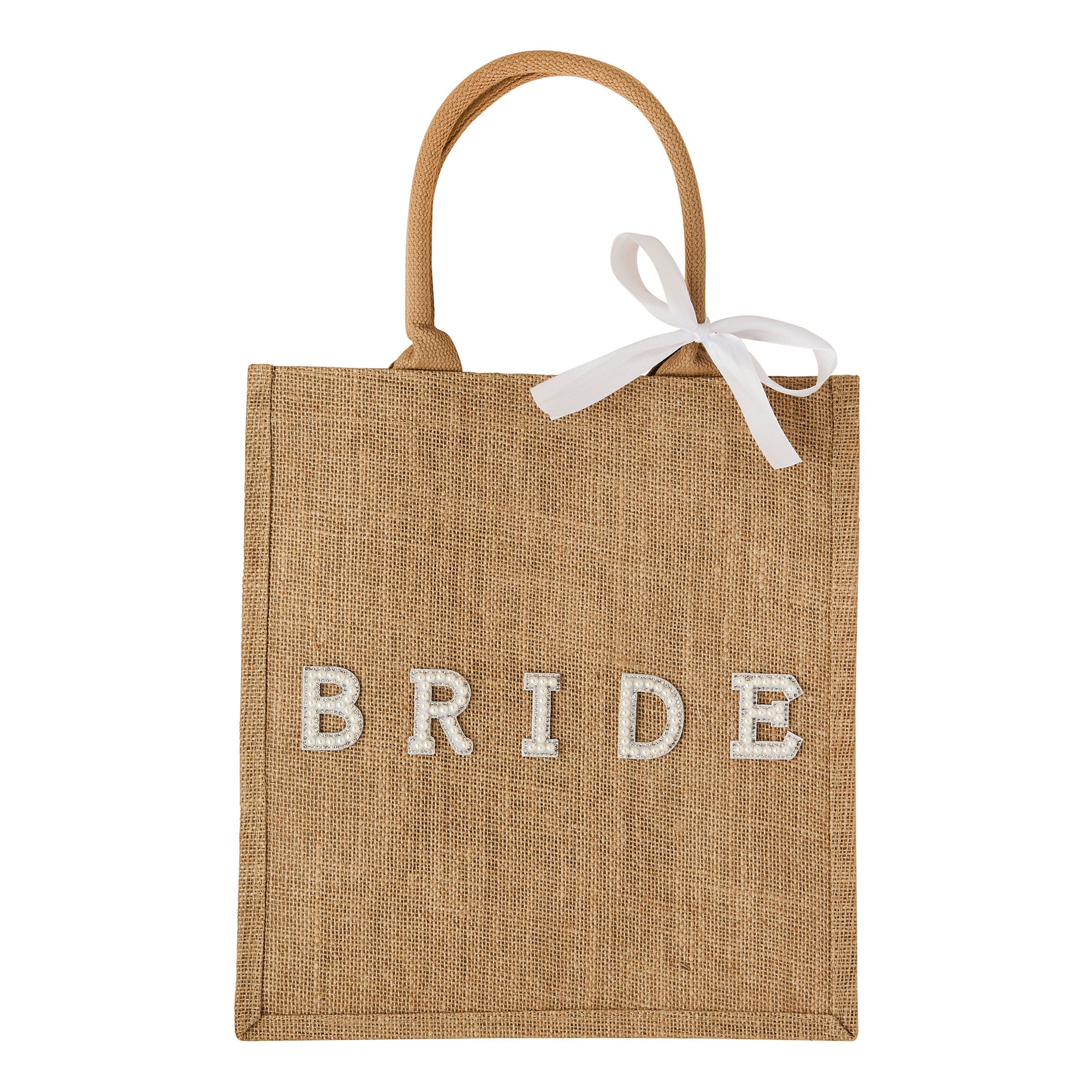 Jutetaske Bride med Sløjfe