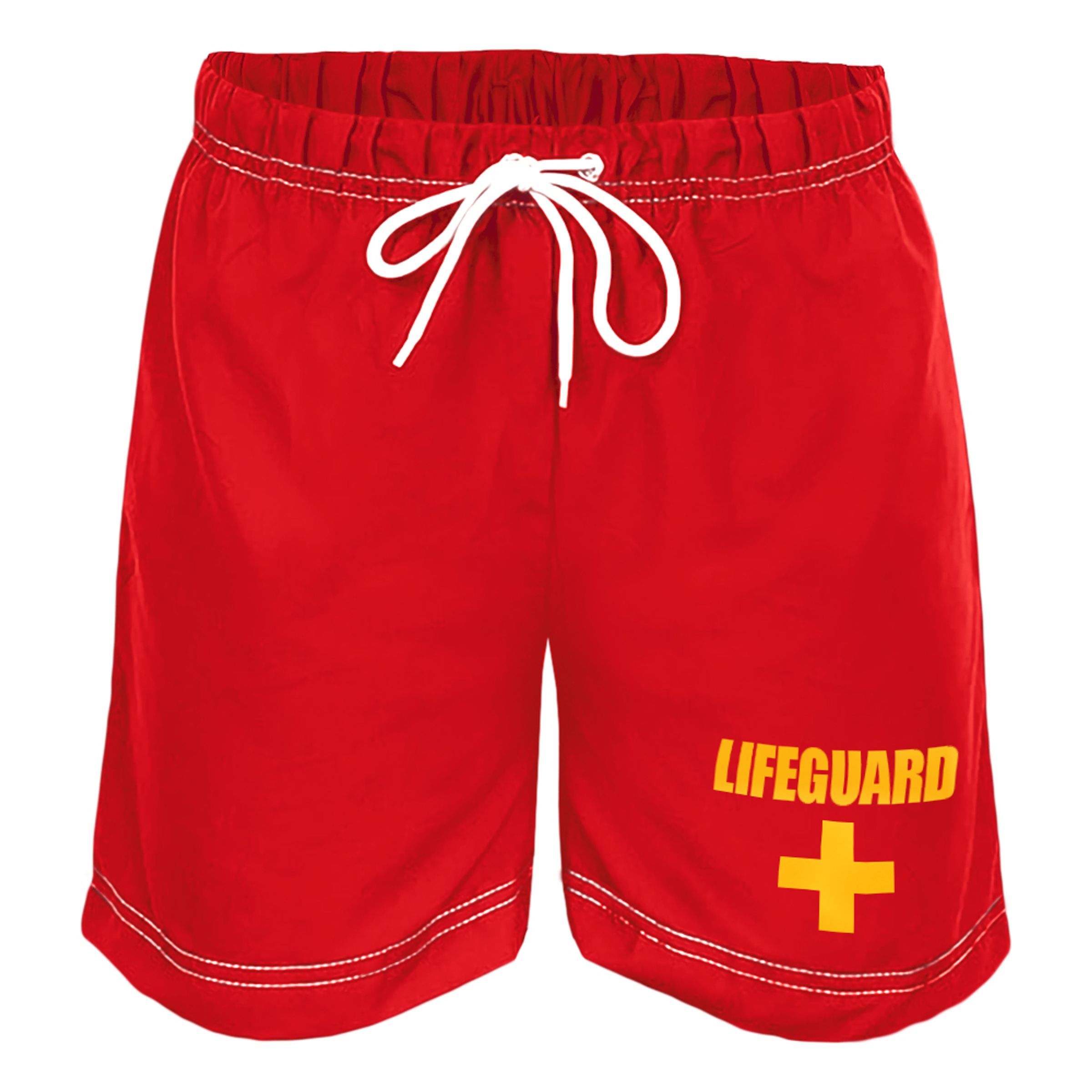 Vandopløselige Badeshorts Røde - Medium