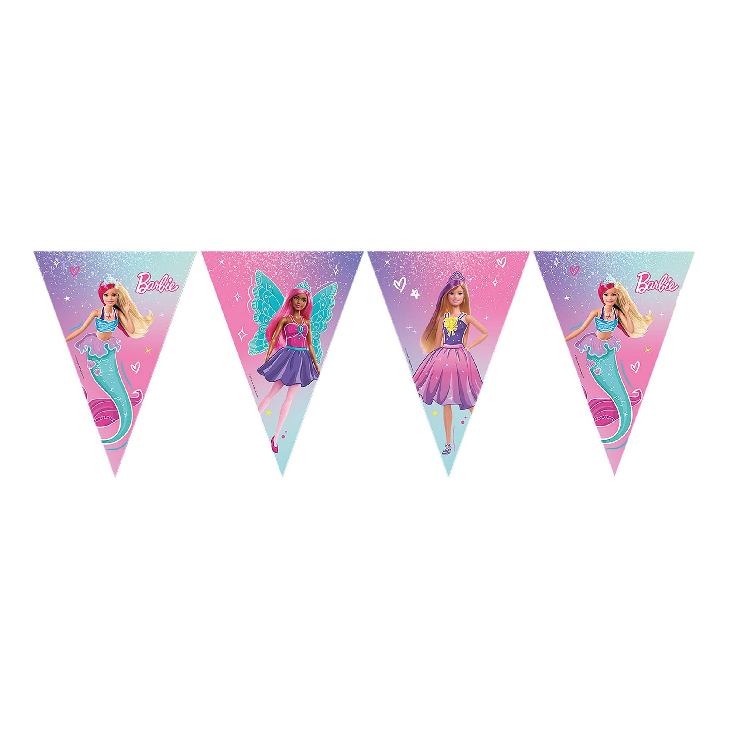 Vimpelgirlang Barbie Fantasy | Hem - Festartiklar - Festdekoration - Girlanger | Pryloteket