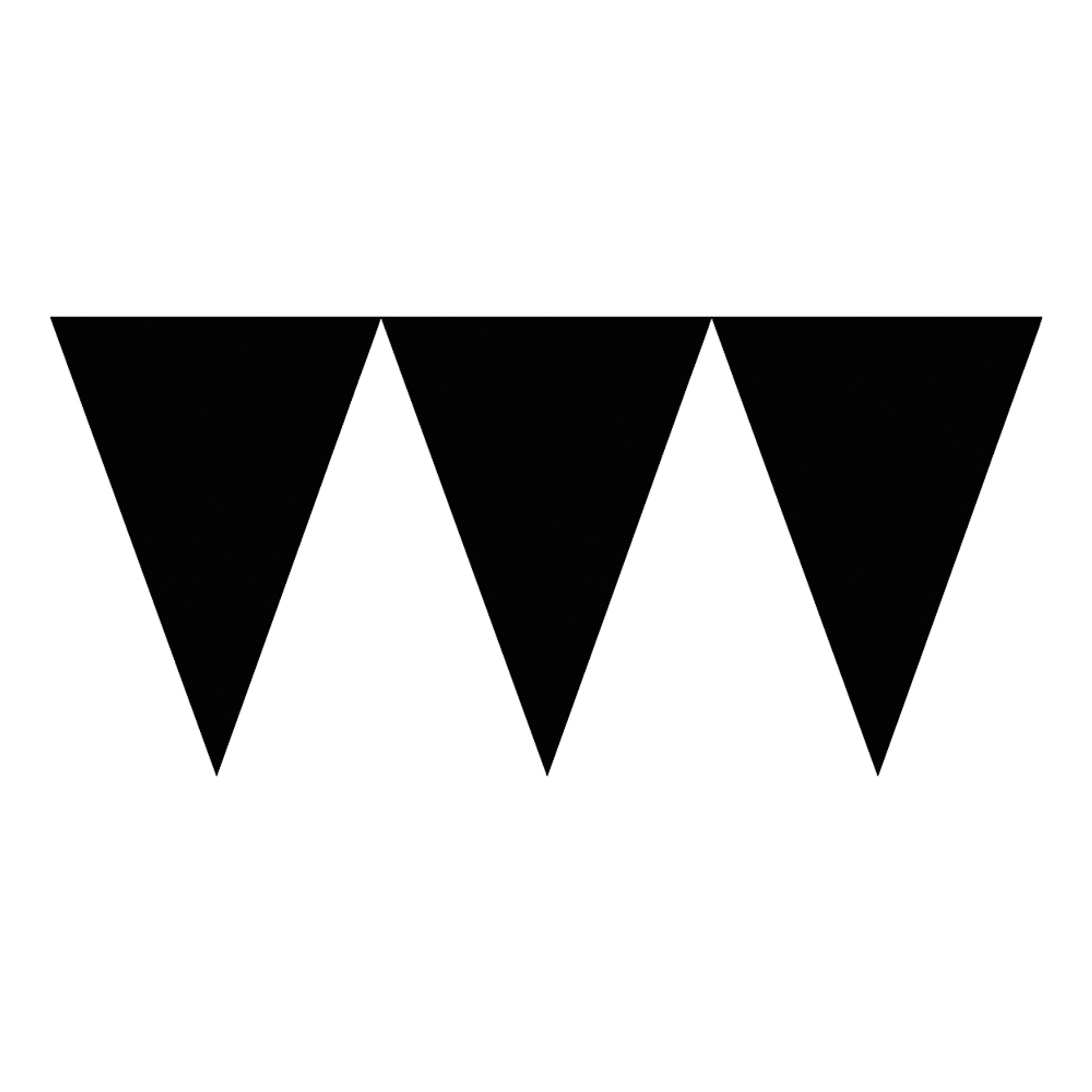 Vimpel banner 4,5 m. - Sort
