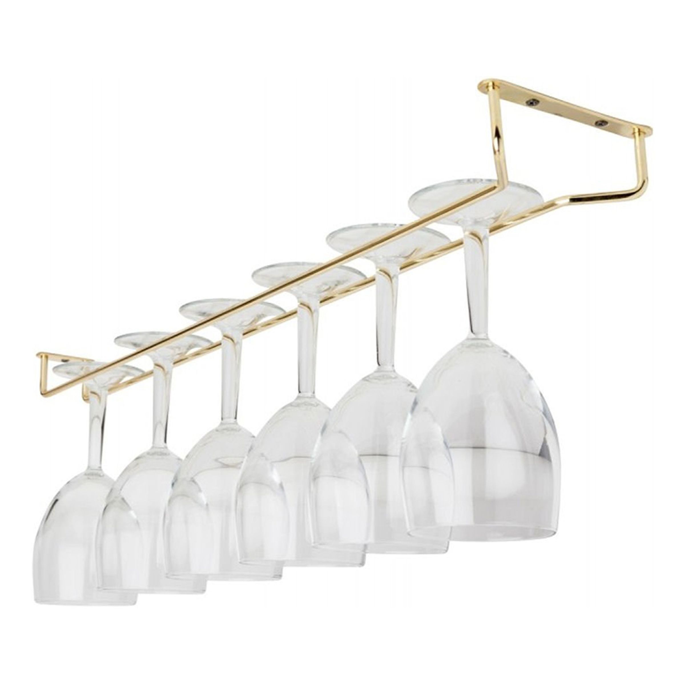 Vinglasrack i Guld - 60 cm | Hem - Bartillbehör - Barinredning - Vinställ | Maskeradspecialisten