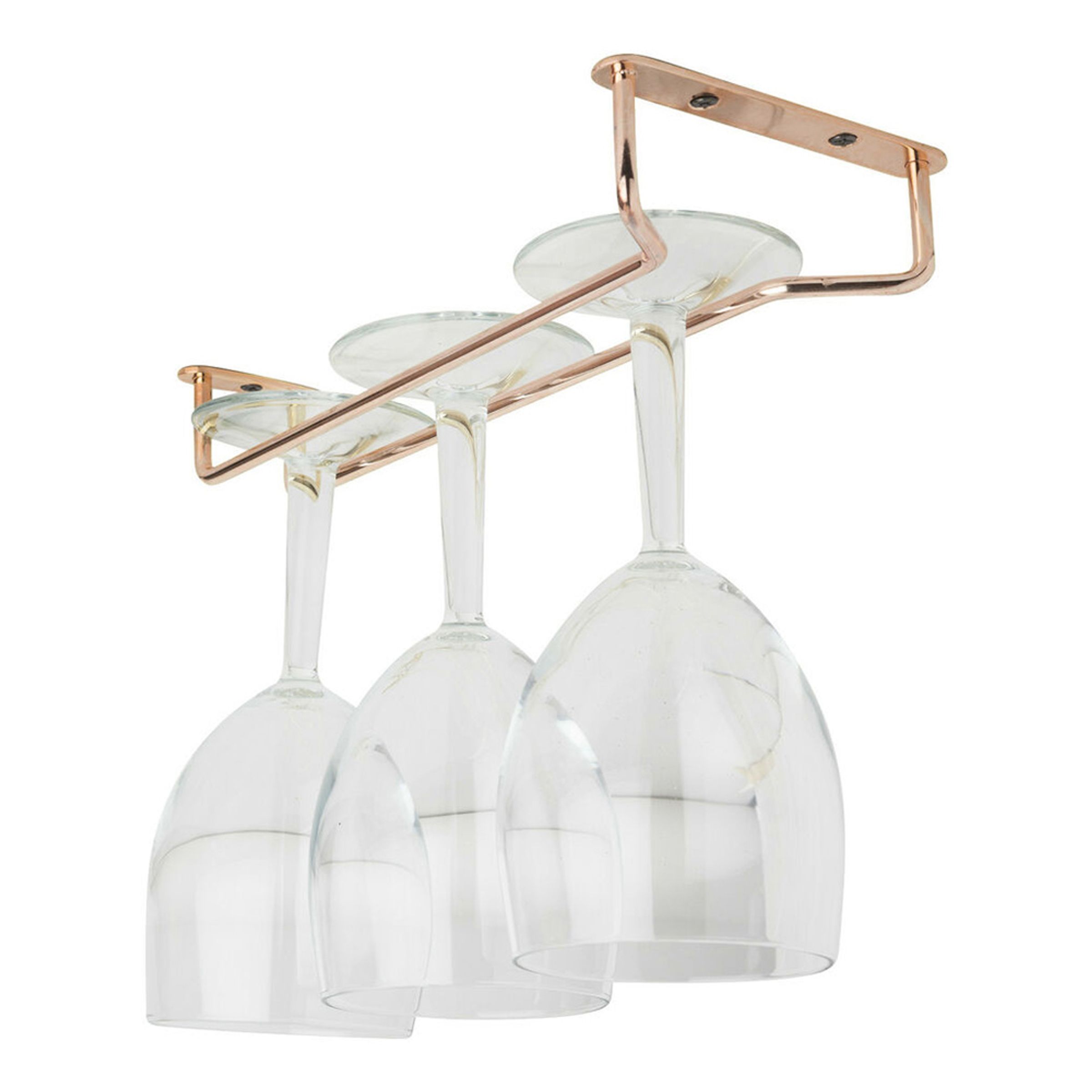 Vinglasrack i Roséguld - 26 cm | Hem - Bartillbehör - Barinredning - Vinställ | Maskeradspecialisten
