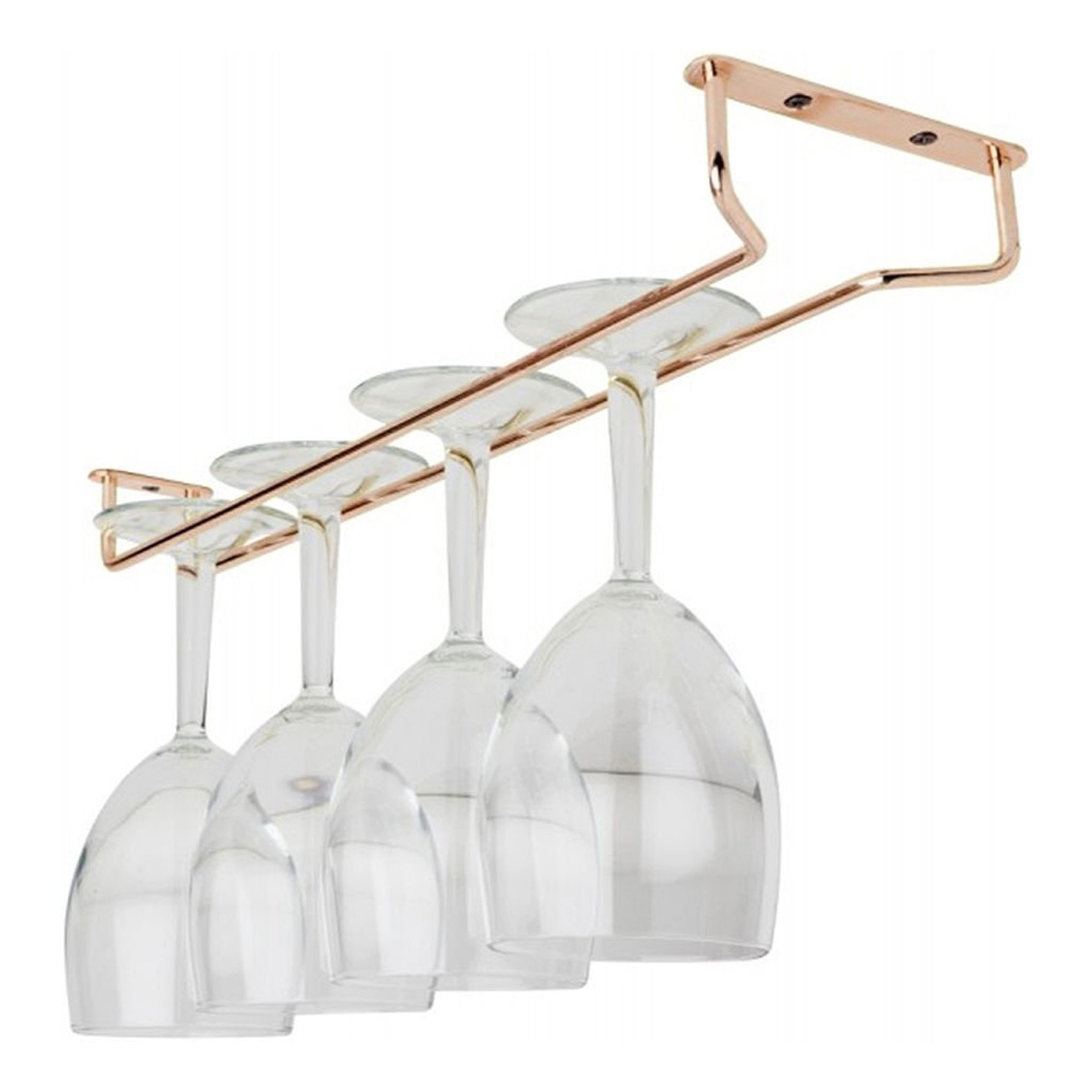 Vinglasrack i Roséguld - 38 cm | Hem - Bartillbehör - Barinredning - Vinställ | Maskeradspecialisten