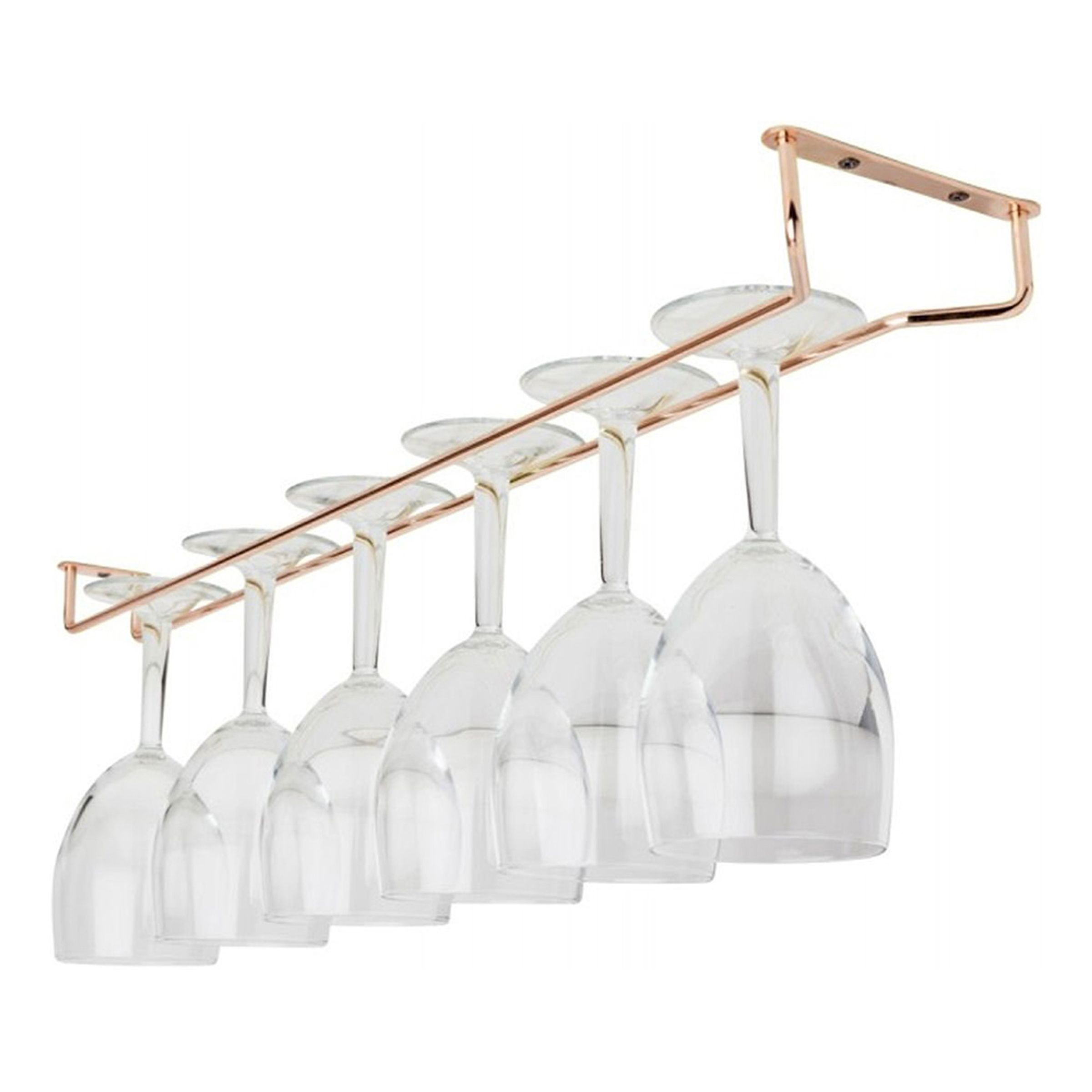 Vinglasrack i Roséguld - 60 cm | Hem - Bartillbehör - Barinredning - Vinställ | Maskeradspecialisten