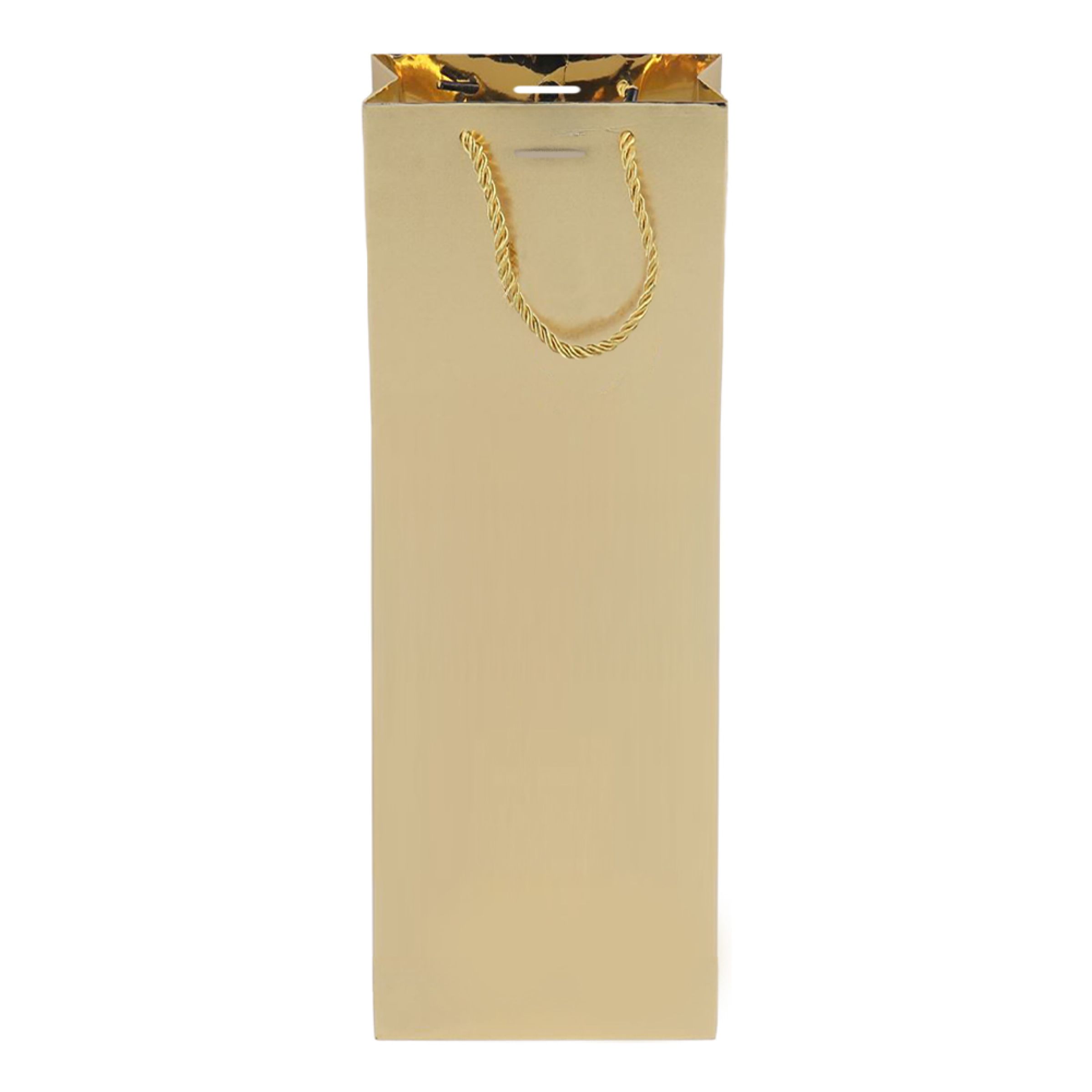 Gavepose Flaske Guld Metallic