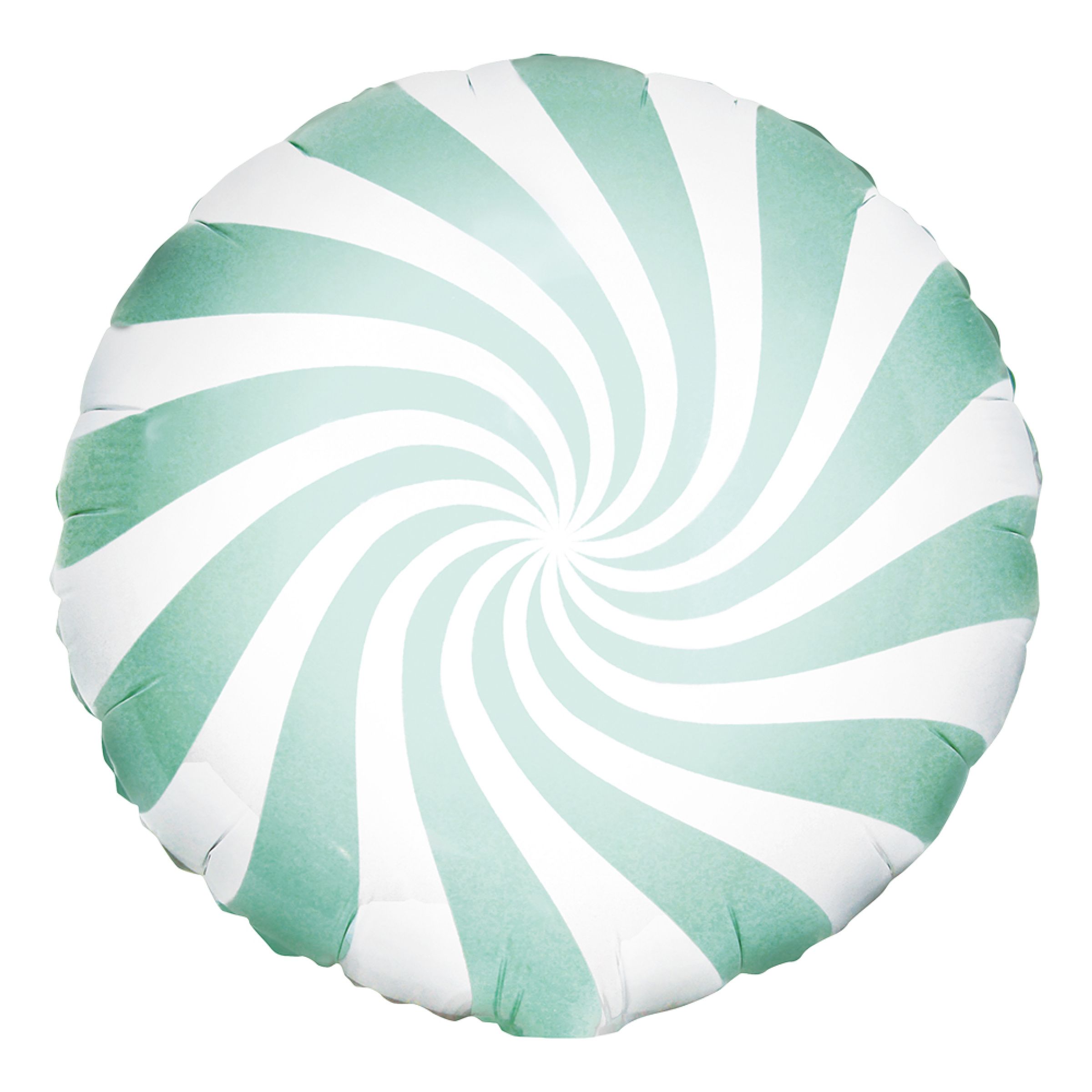 Hvid/Mint Folieballon Candy