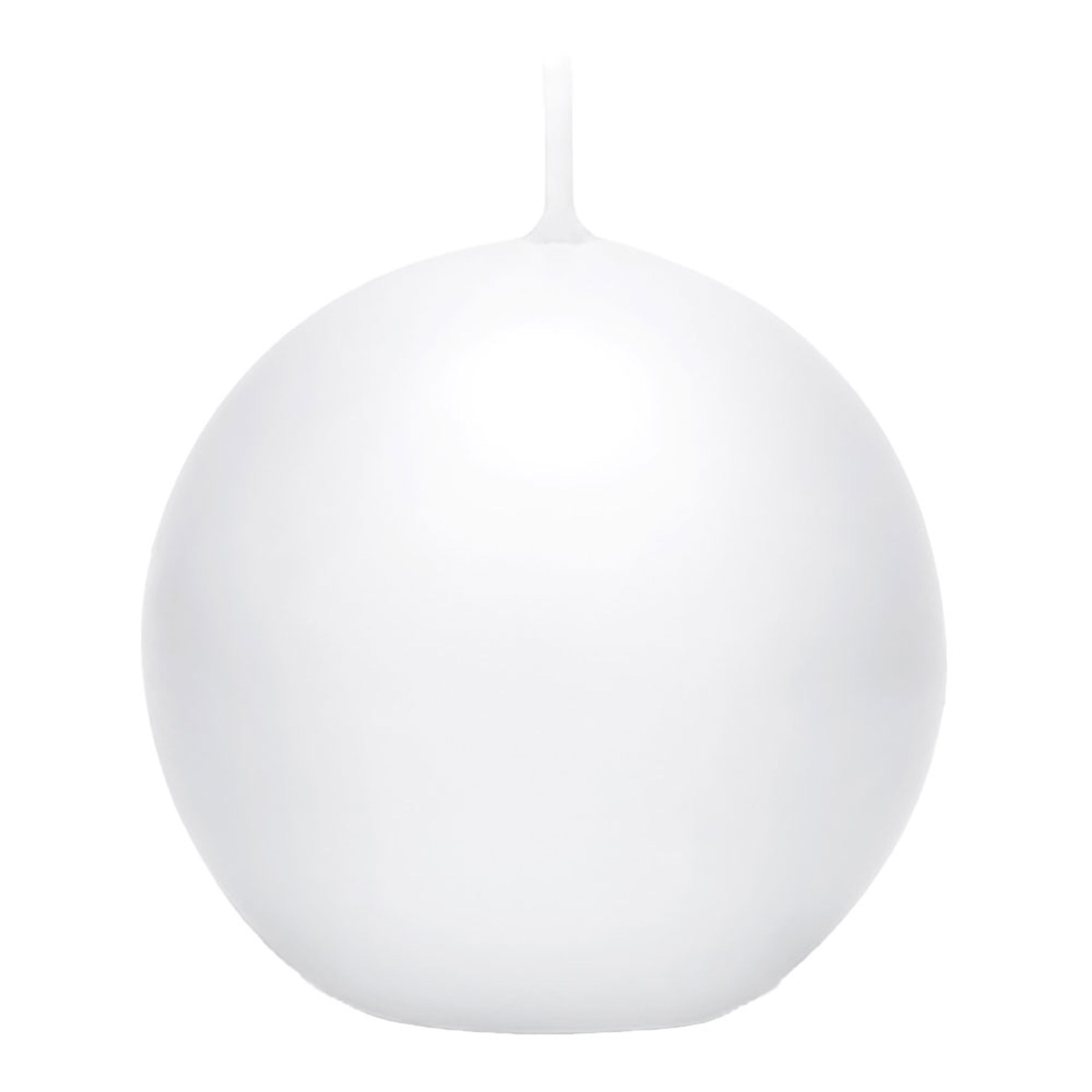 Kuglelys Hvid - 6 cm - 10-pak