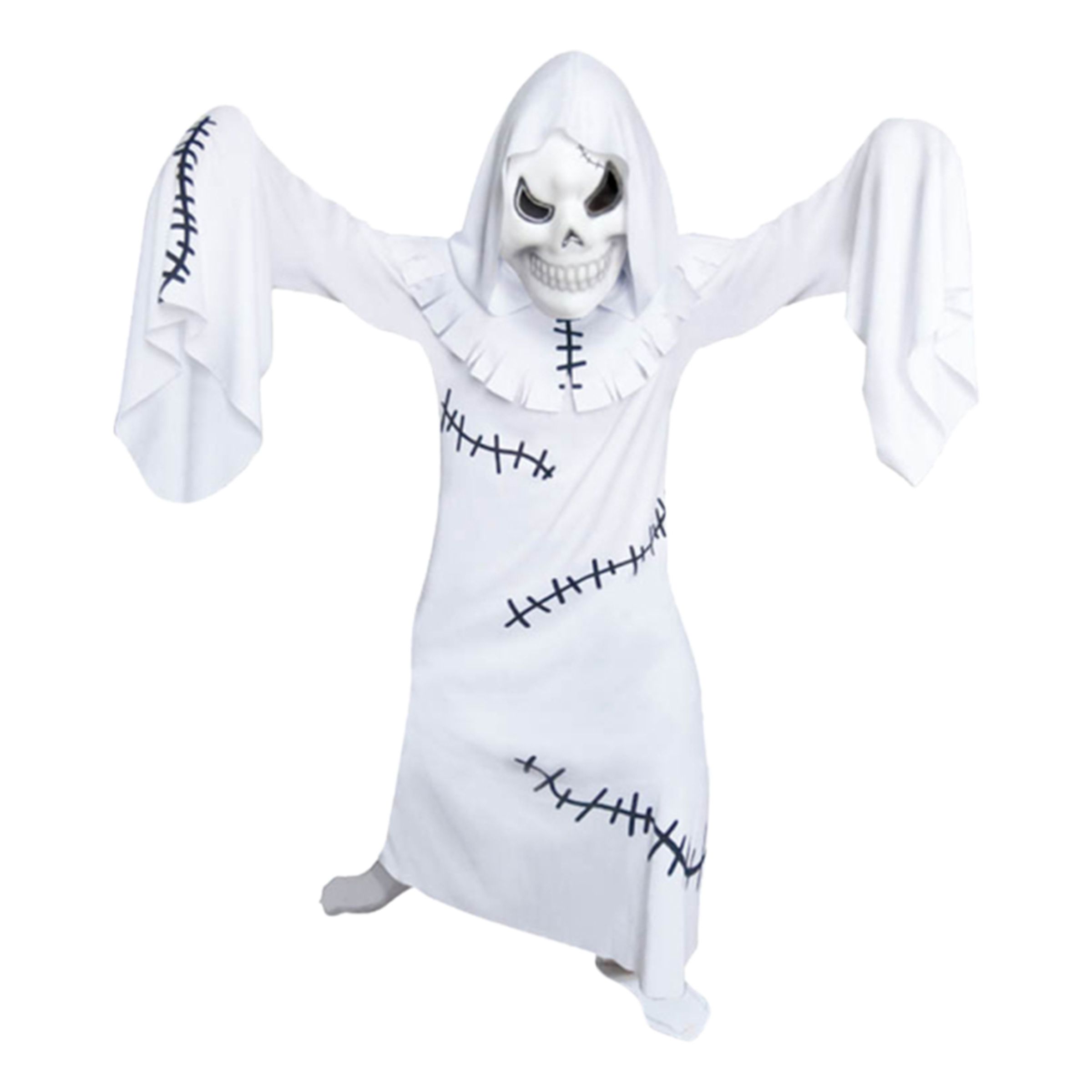 Vitt Spöke Barn Maskeraddräkt - Large | Hem - Maskerad - Maskeraddräkter - Barndräkter | Maskeradspecialisten