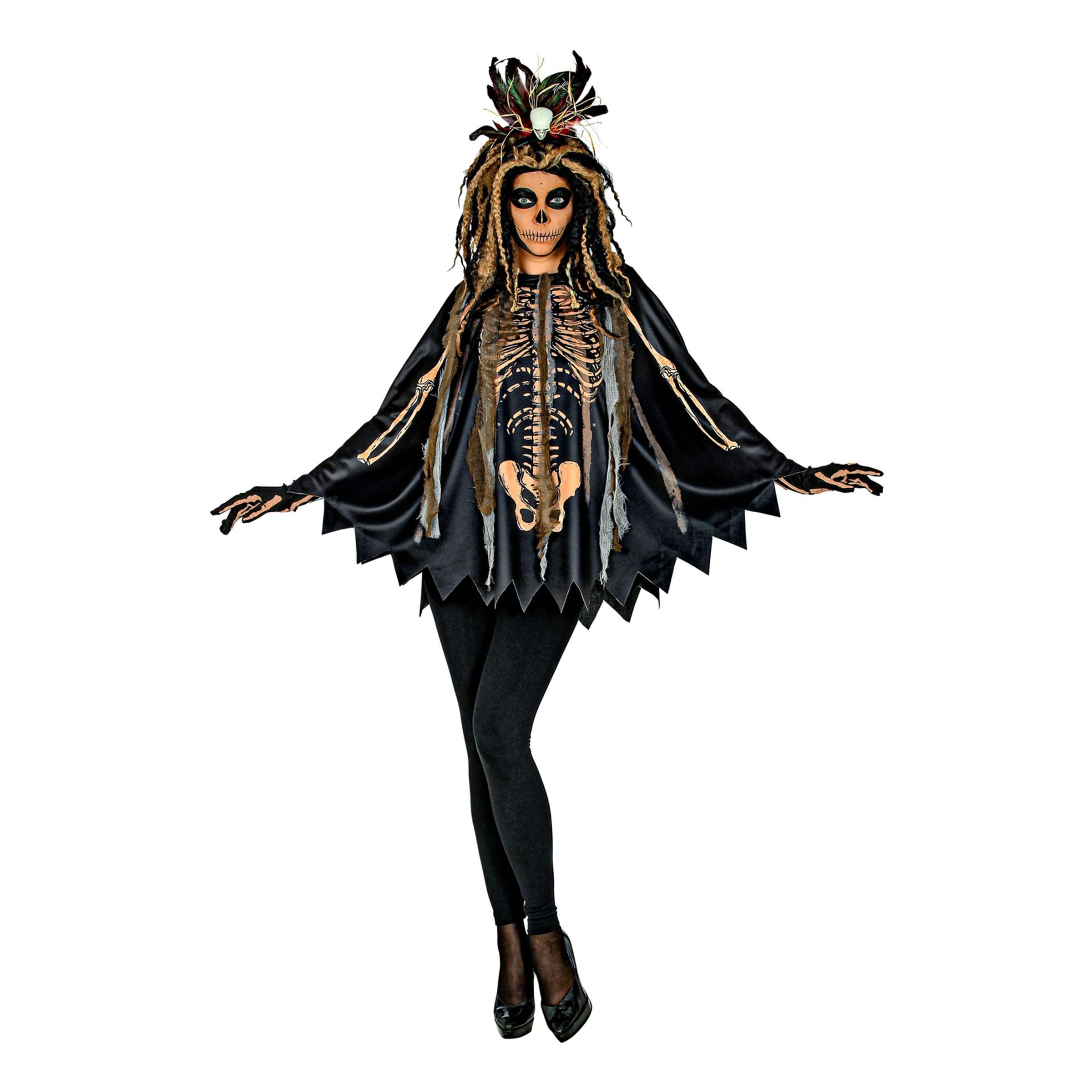 Poncho Voodoo Maskeraddräkt - One size | Hem - Maskerad - Maskeraddräkter - Damdräkter | Maskeradspecialisten