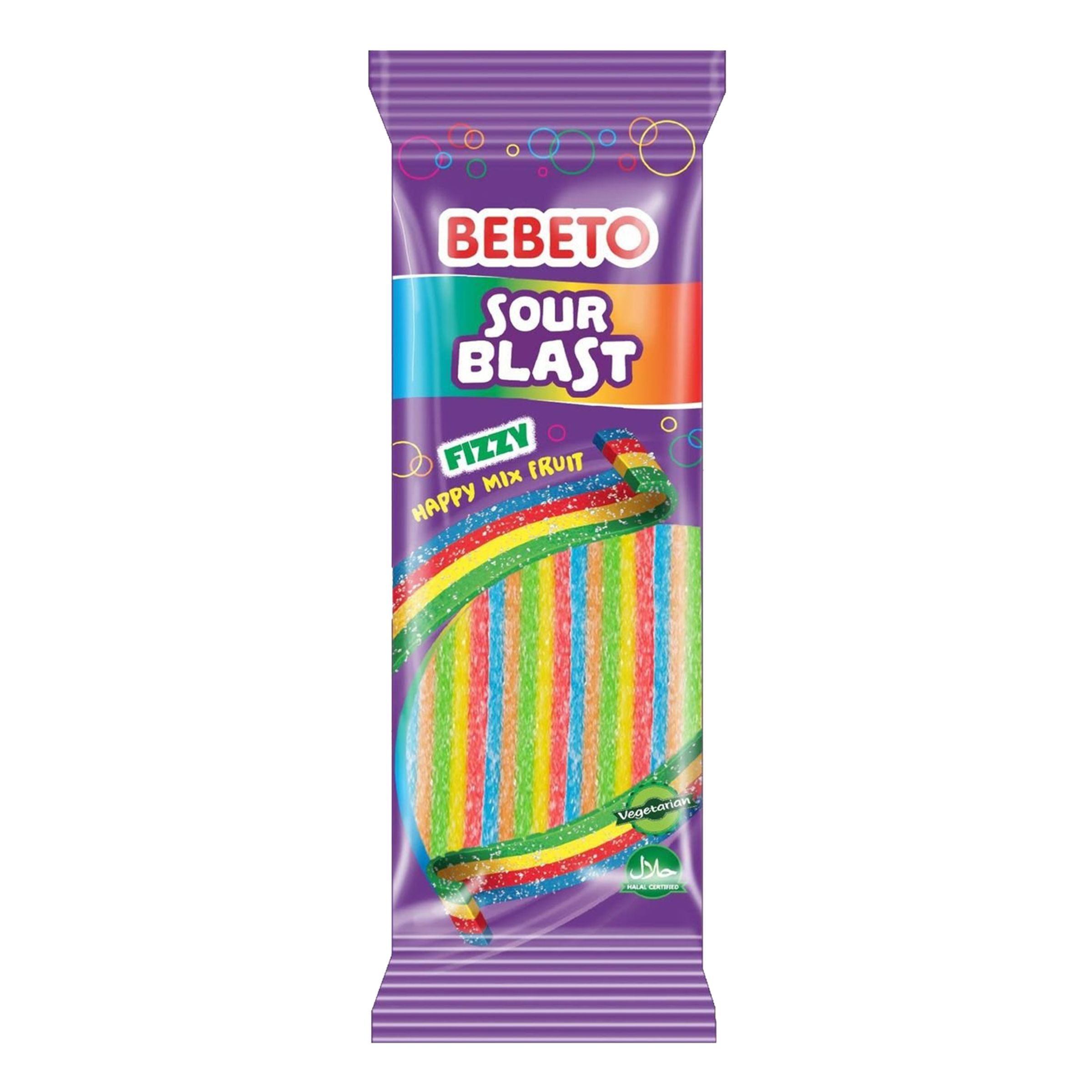 Wacky Sticks Sour Blast Fruit - 180 g | Hem - Godis & Läsk - Godis - Surt Godis | Maskeradspecialisten