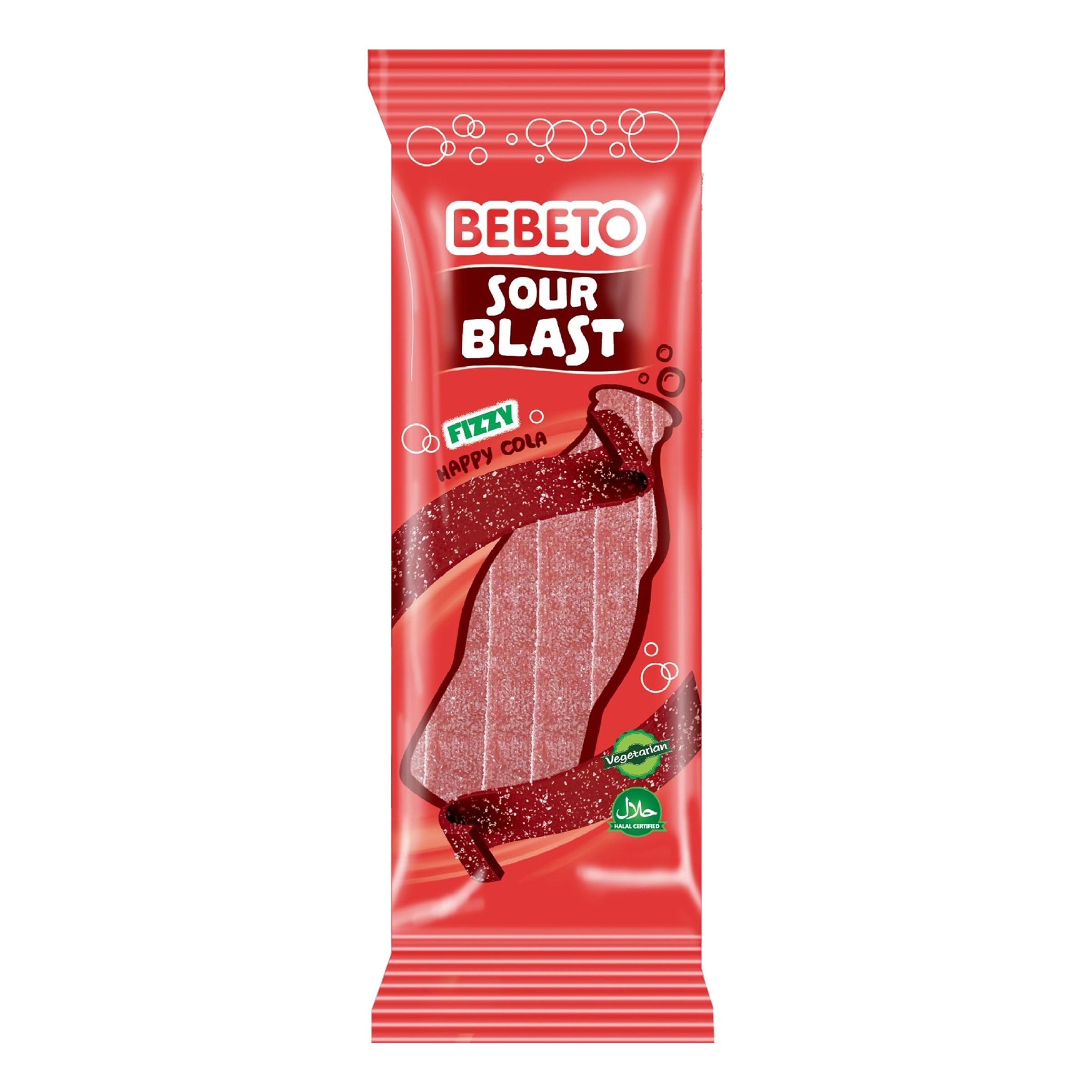 Wacky Sticks Sour Cola Belt - 180 g | Hem - Godis & Läsk - Godis - Gelégodis | Maskeradspecialisten