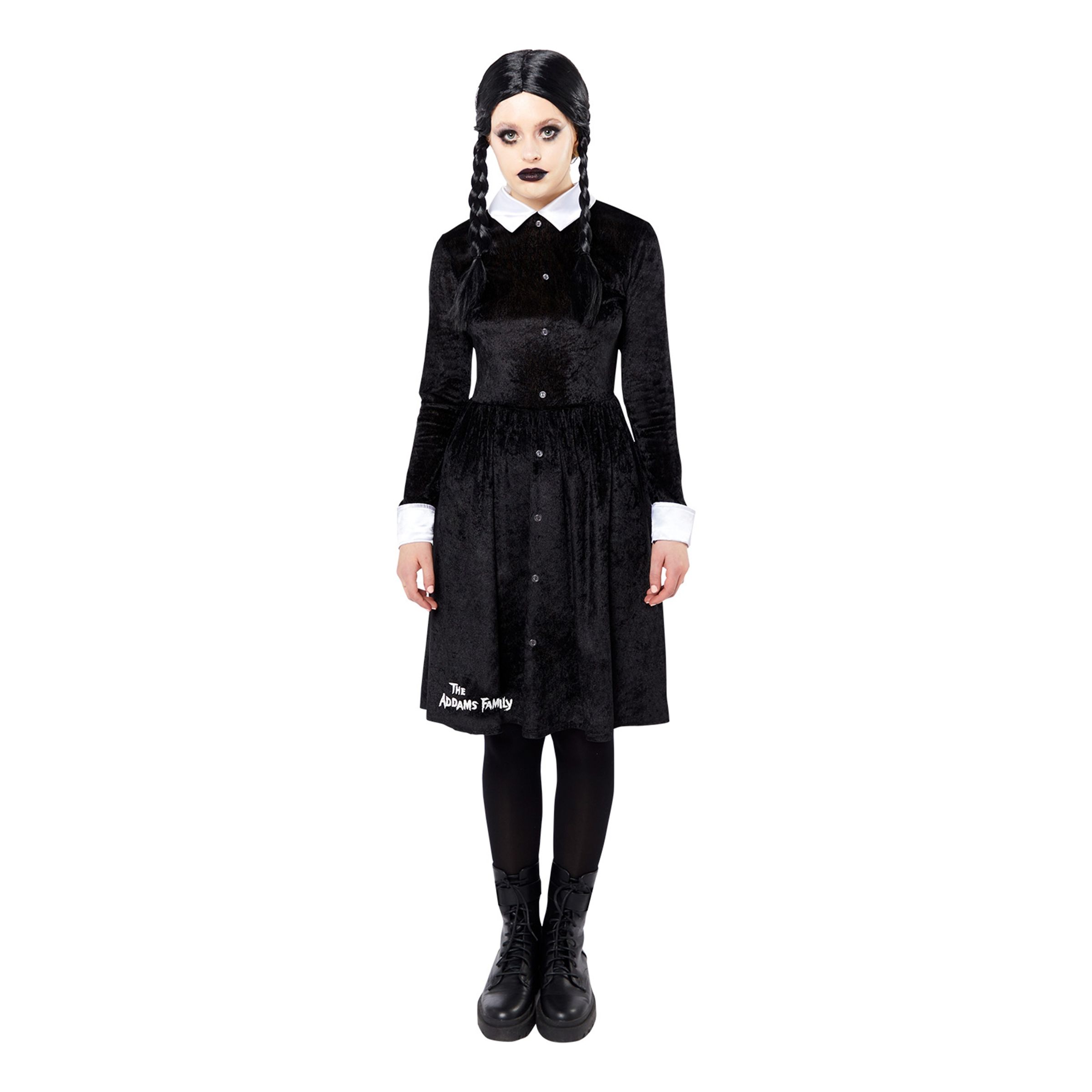 Wednesday Maskeraddräkt - Medium/Large | Hem - Maskerad - Maskeraddräkter - Damdräkter | Pryloteket