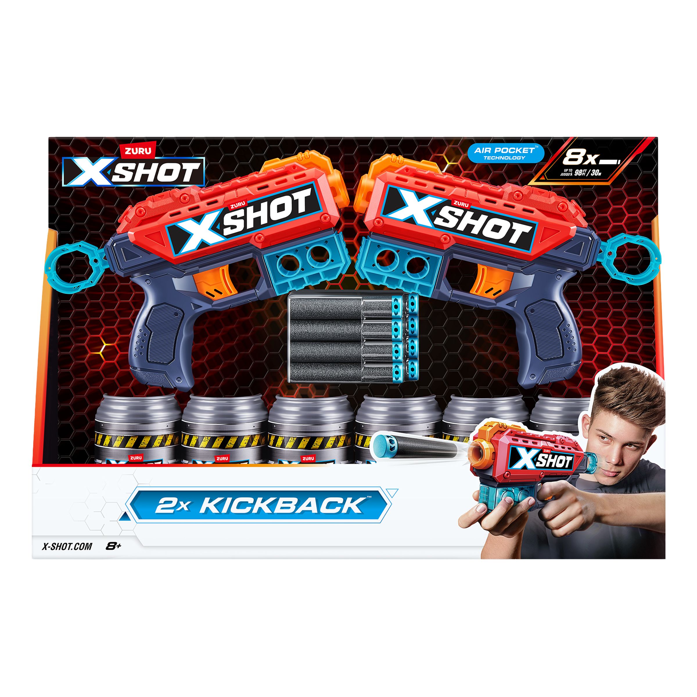 X-Shot Excel Kickback - 2-pak