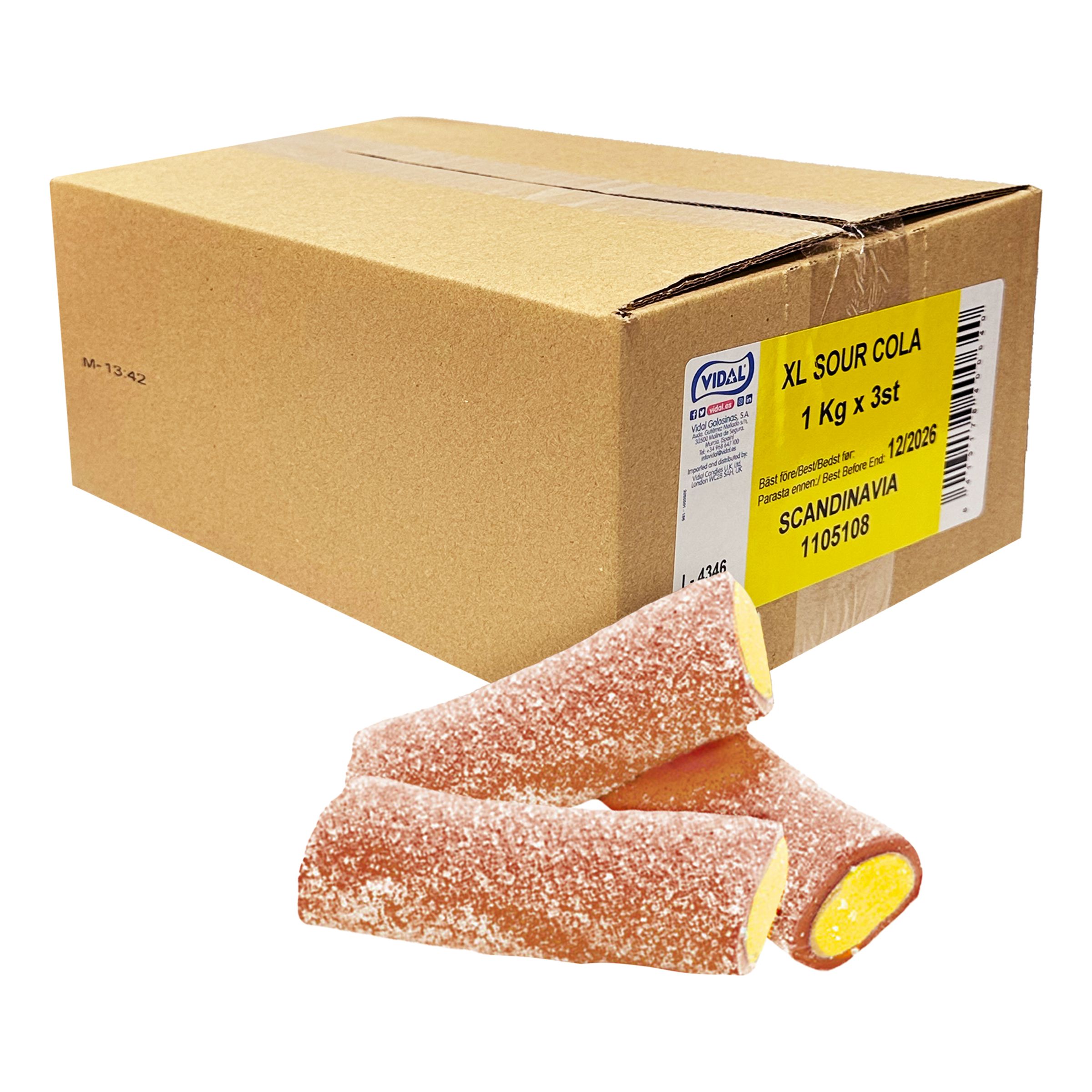 XL Sour Cola Storpack - 3 kg | Hem - Godis & Läsk - Godis - Surt Godis | Maskeradspecialisten
