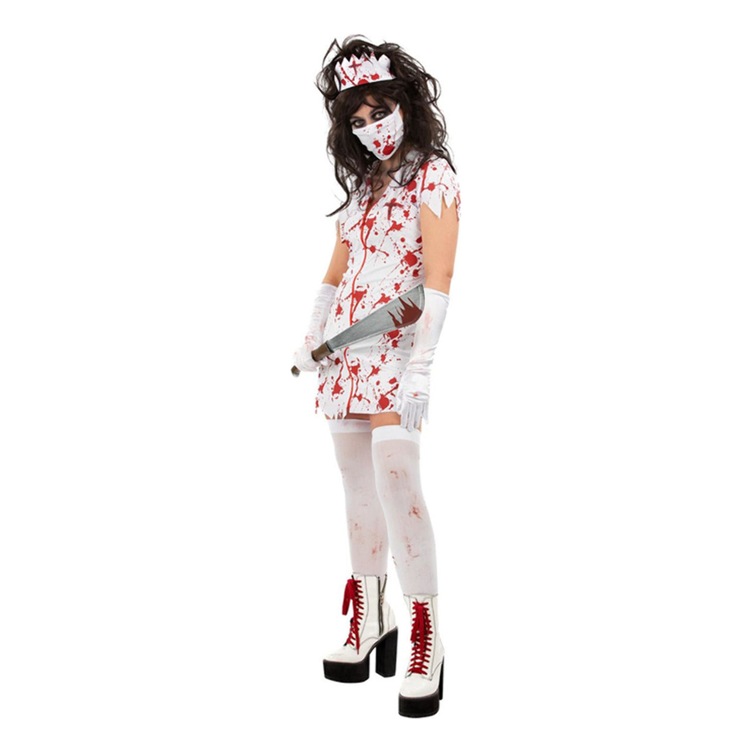 Zombie Sjuksköterska Maskeraddräkt - Large | Hem - Maskerad - Maskeraddräkter - Damdräkter | Maskeradspecialisten