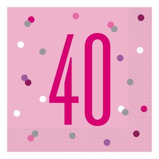 Servietter 40 Lyserød