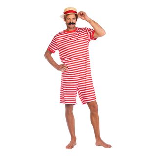 20'er Badeheldragt Rød Kostume