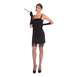 20'er Flapperkjole Sort Kostume